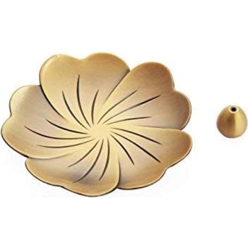 Quemador de Incienso MIUPOO de Latón Diseño Gotas de Agua