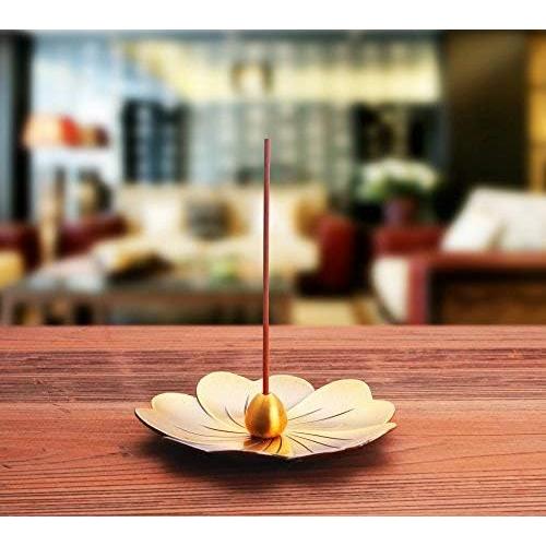 Quemador de Incienso MIUPOO de Latón Diseño Gotas de Agua