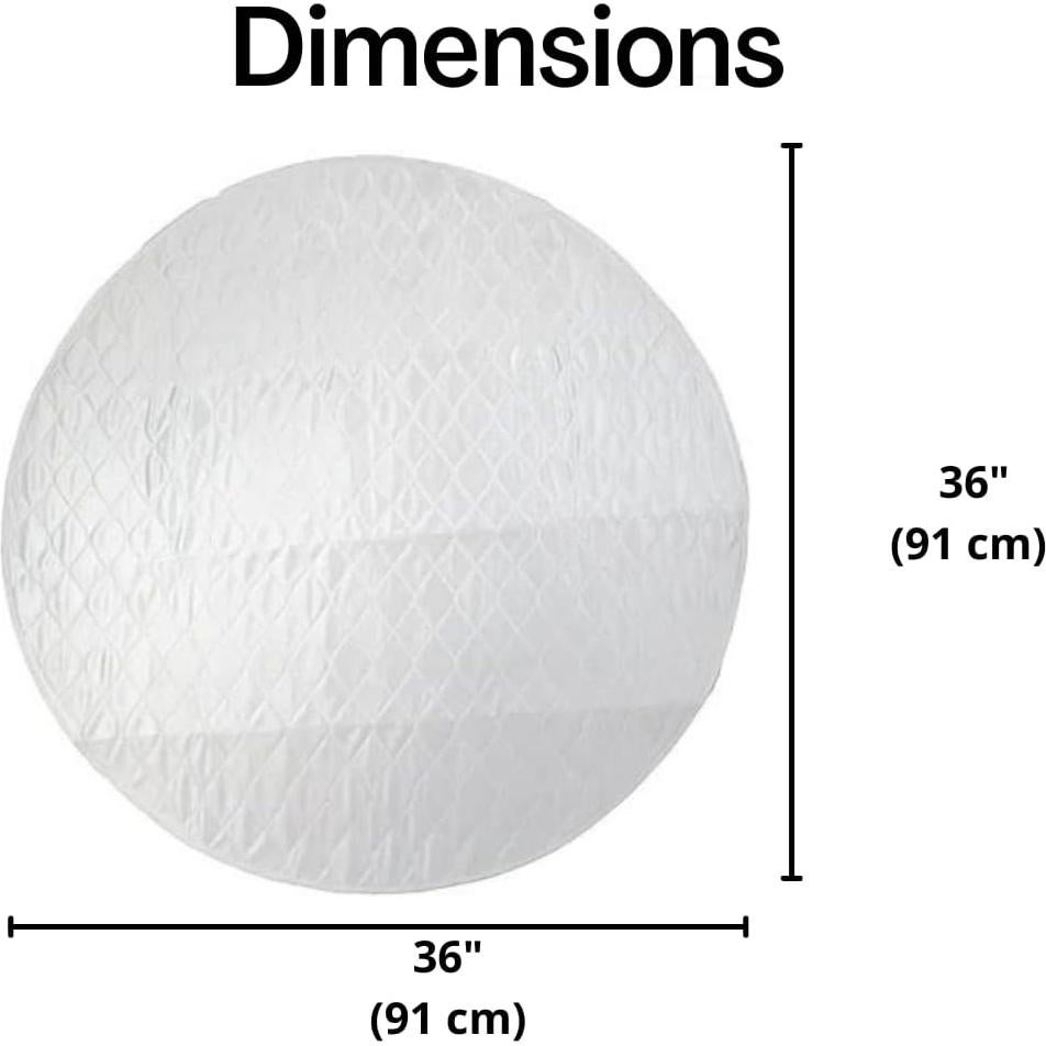 Almohadilla Lavable para Perros Midlee 91 cm Redonda Paquete de 3