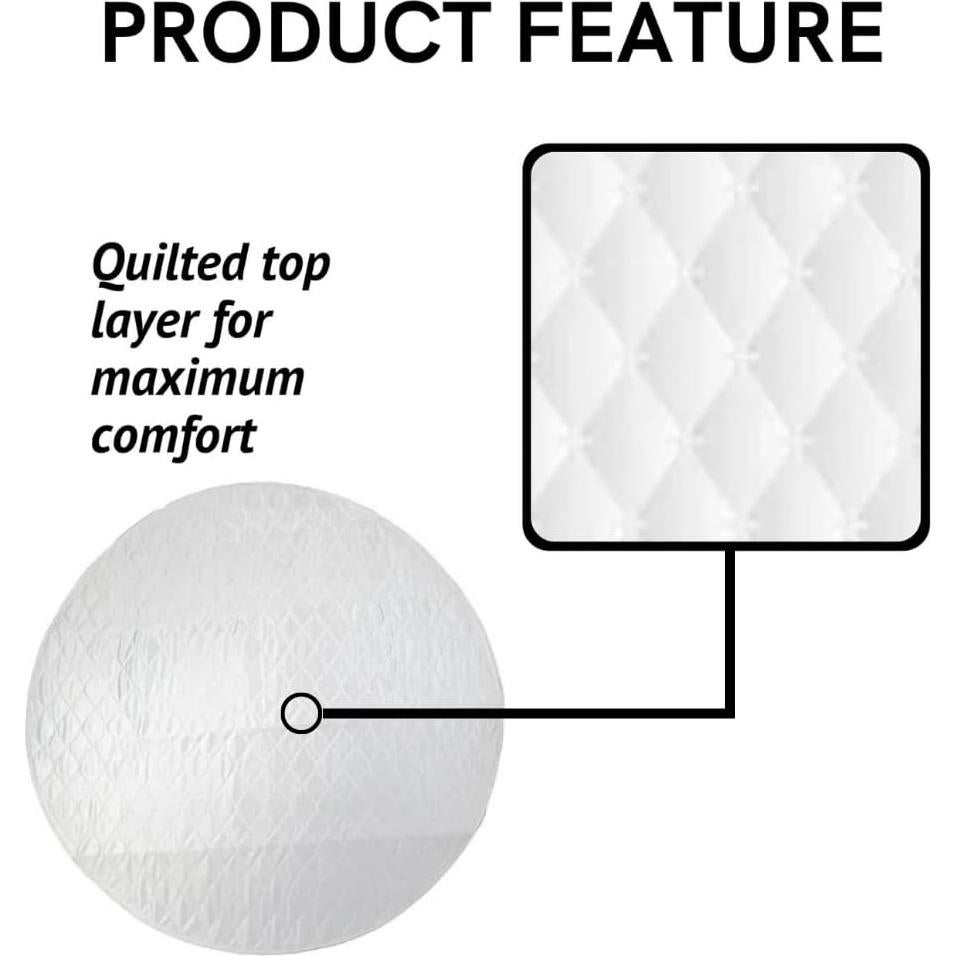 Almohadilla Lavable para Perros Midlee 91 cm Redonda Paquete de 3