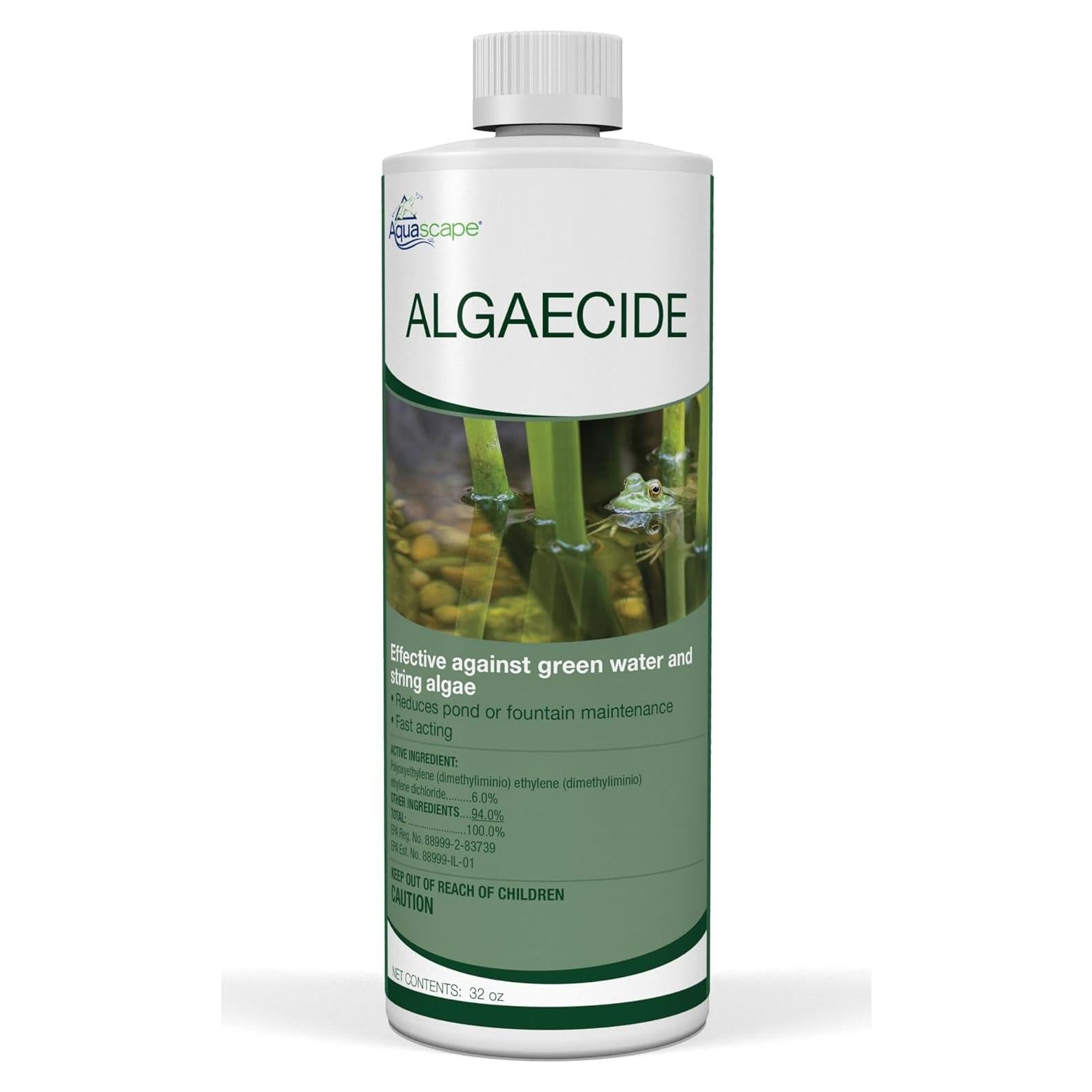Algaecida Aquascape 32 oz - Control Rápido de Algas para Estanques
