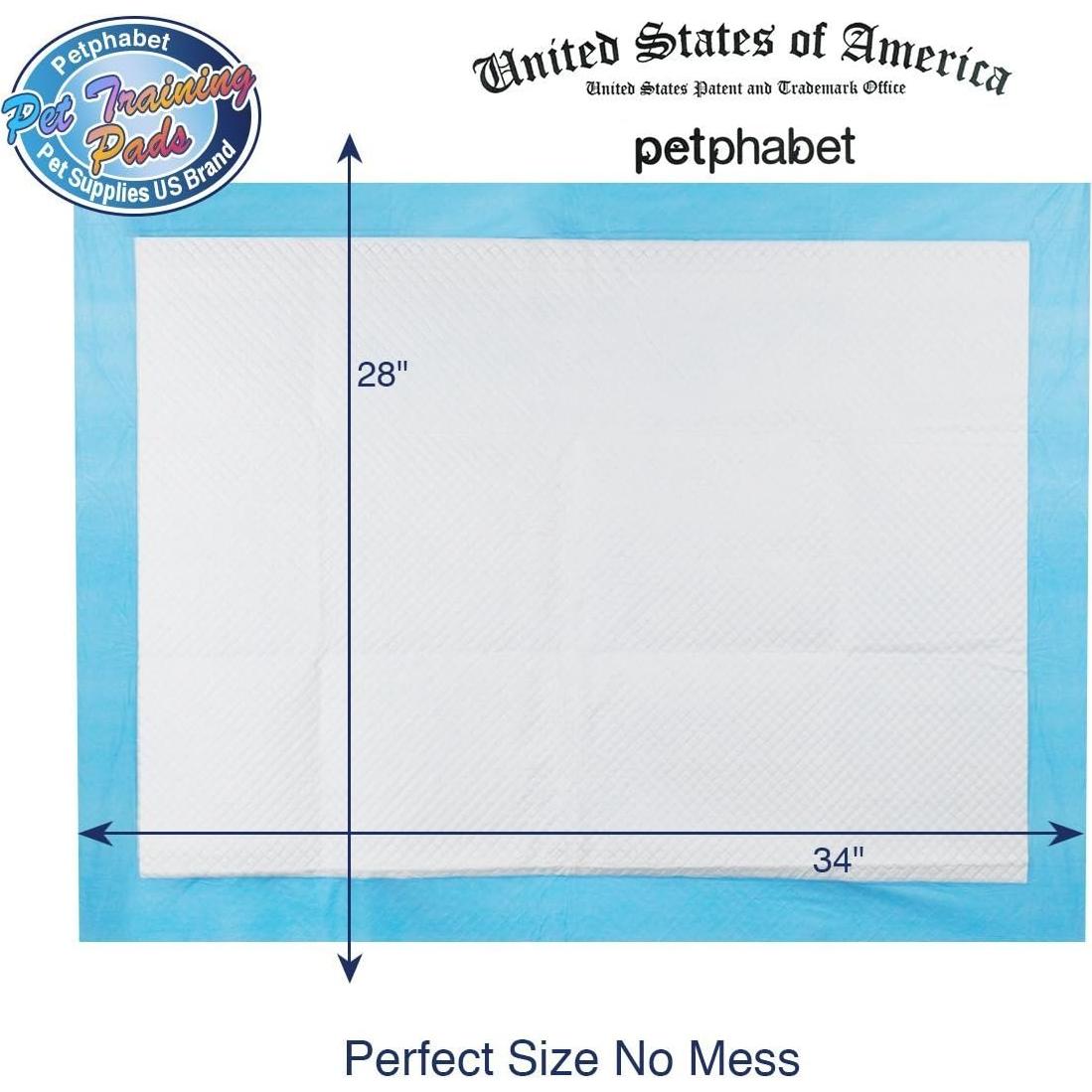 Alfombrillas Ultra Absorbentes para Cachorros Petphabet XXL 42 Pzas