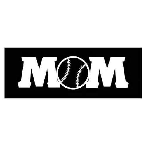 Calcomanía de Vinilo Blanca Foxtail Decals Béisbol 12.07x3.81cm