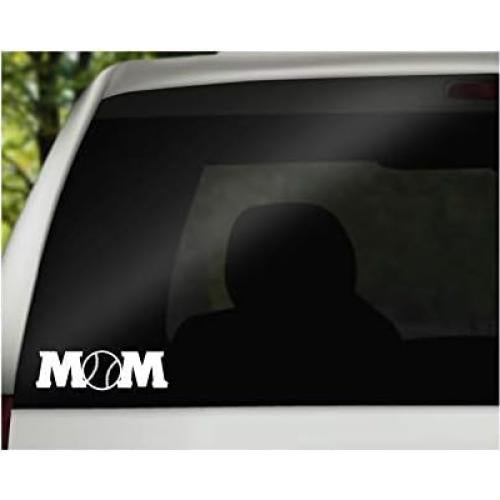 Calcomanía de Vinilo Blanca Foxtail Decals Béisbol 12.07x3.81cm