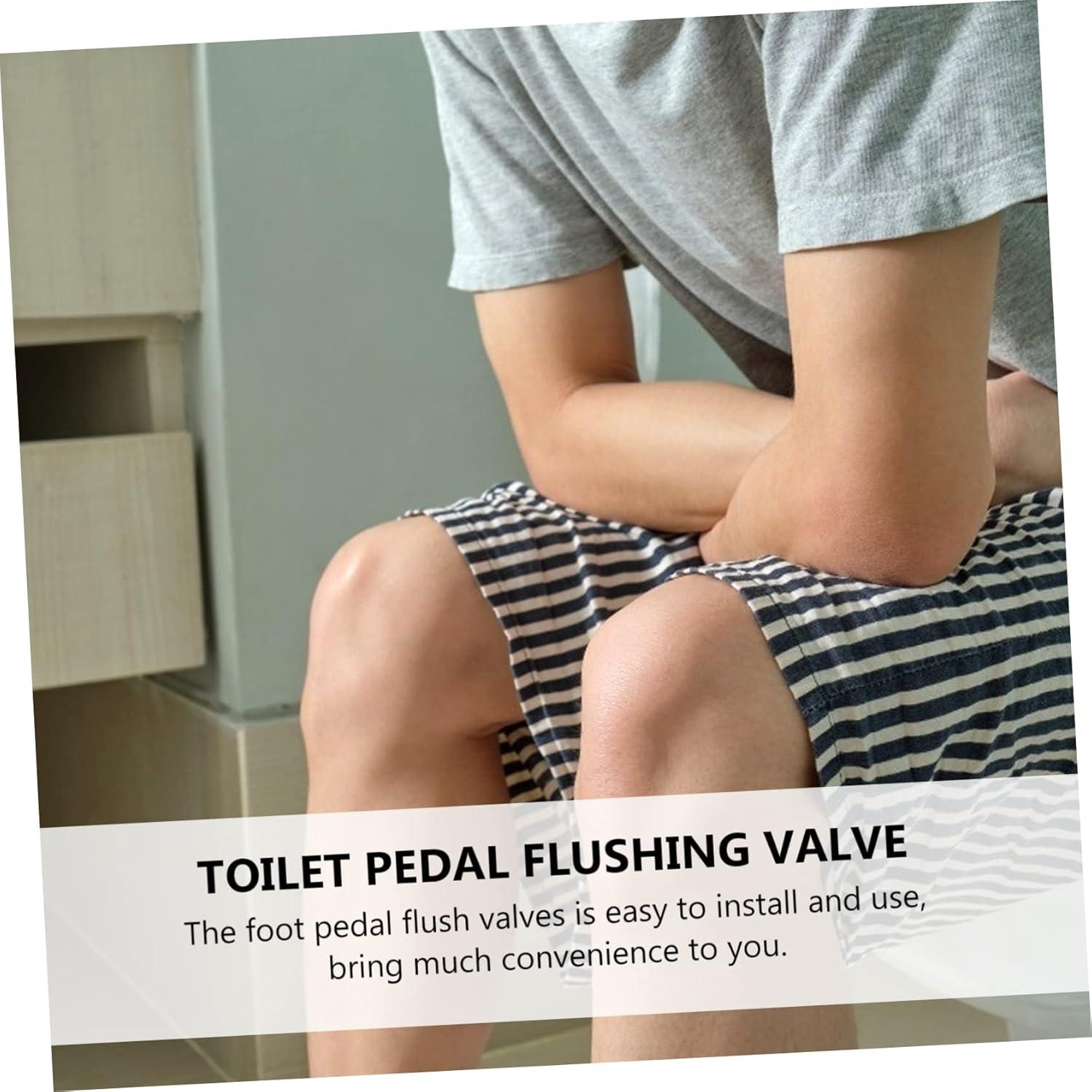 Válvula de descarga de inodoro CRILSTYLEO con pedal 16x11cm