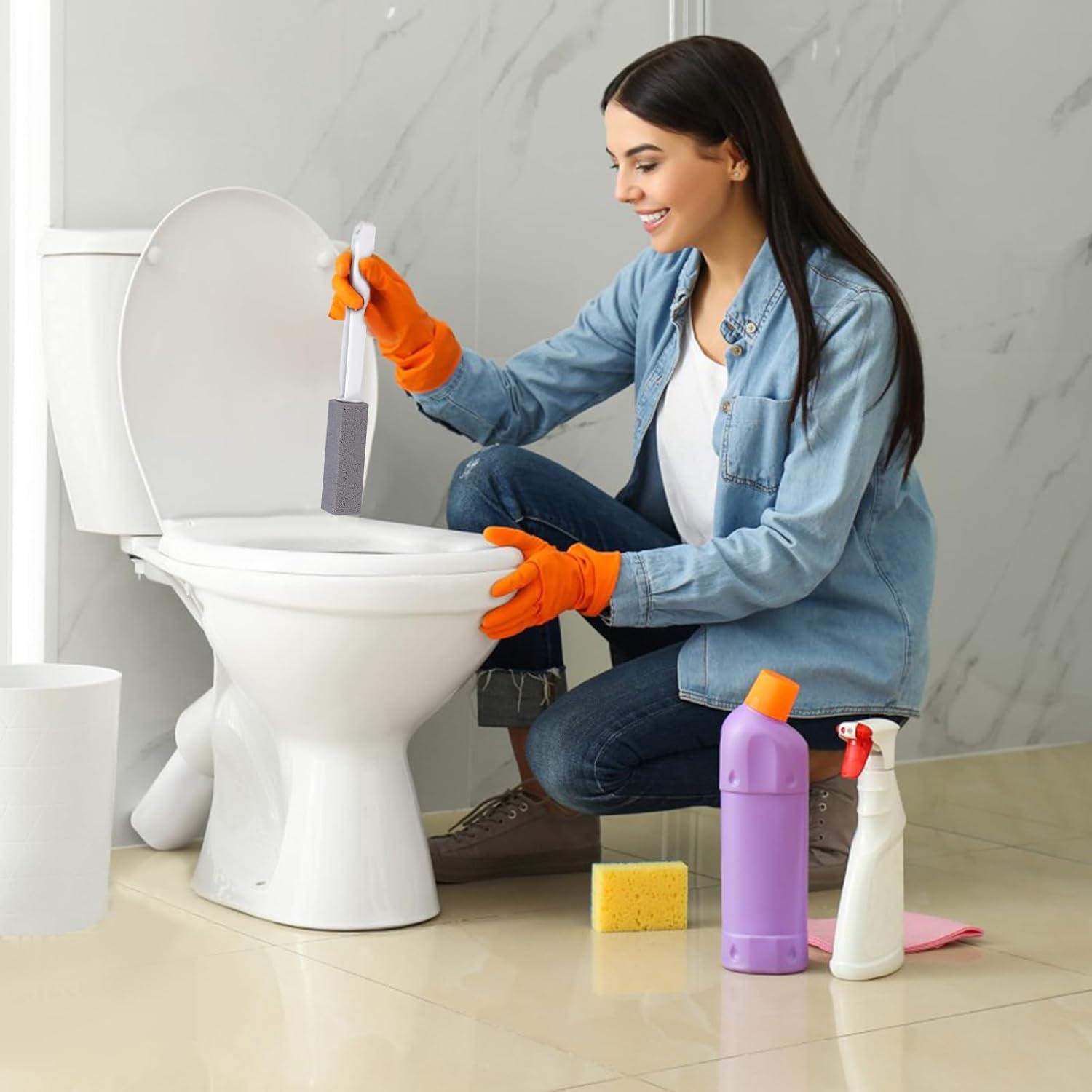 2 Piedras Pómez para Limpieza ARZQUT con Mango Largo