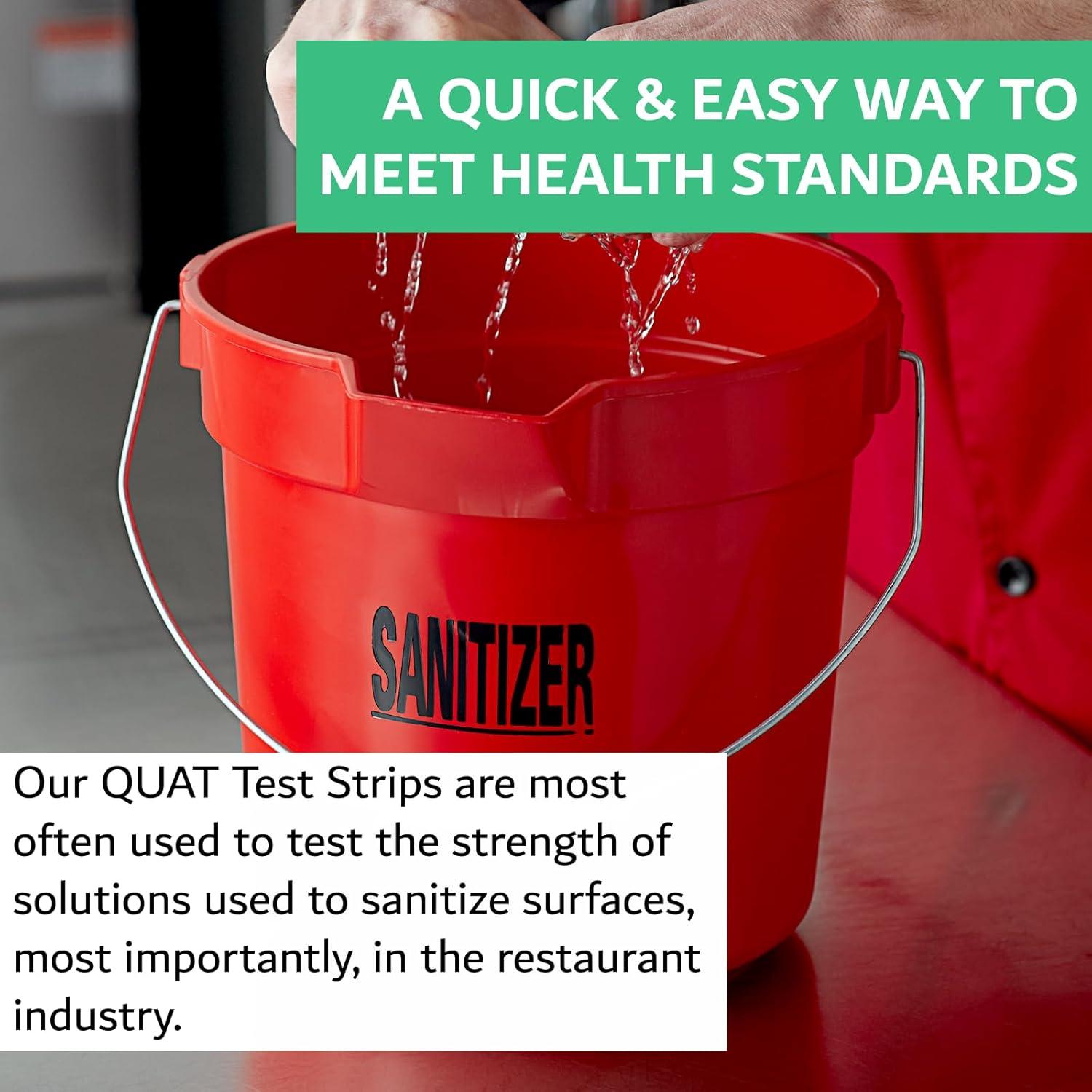 Frasco 100 Tiras Prueba Desinfectante QUAT FryOilSaver QR5