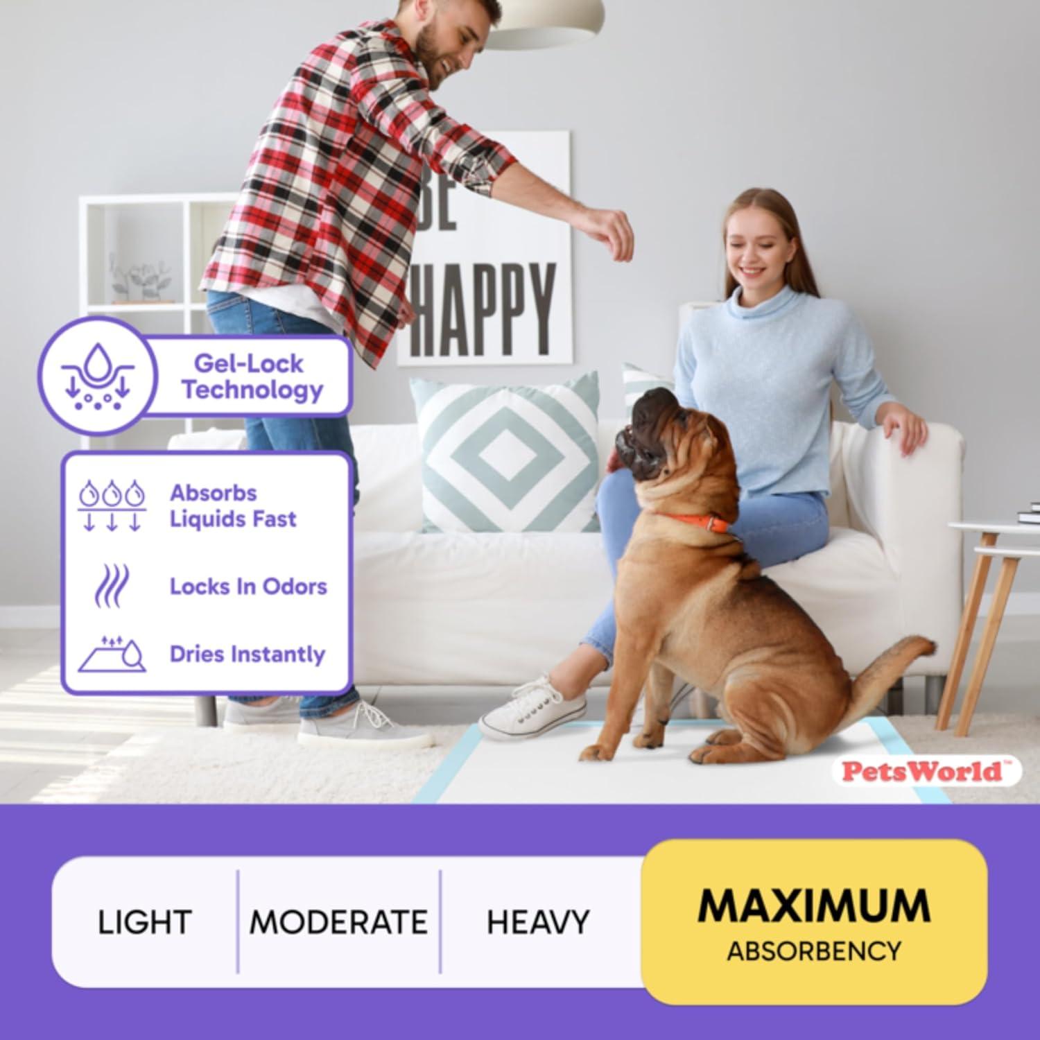 Almohadillas para Perros Extra Grandes PetsWorld 76x91 cm 50 Unidades