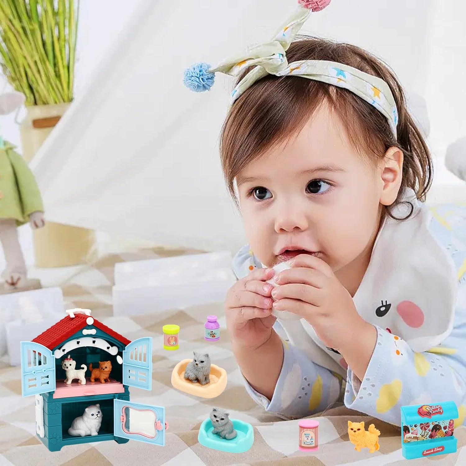 Juego de Figuras de Gato ONEST 39 Piezas Juguetes Educativos