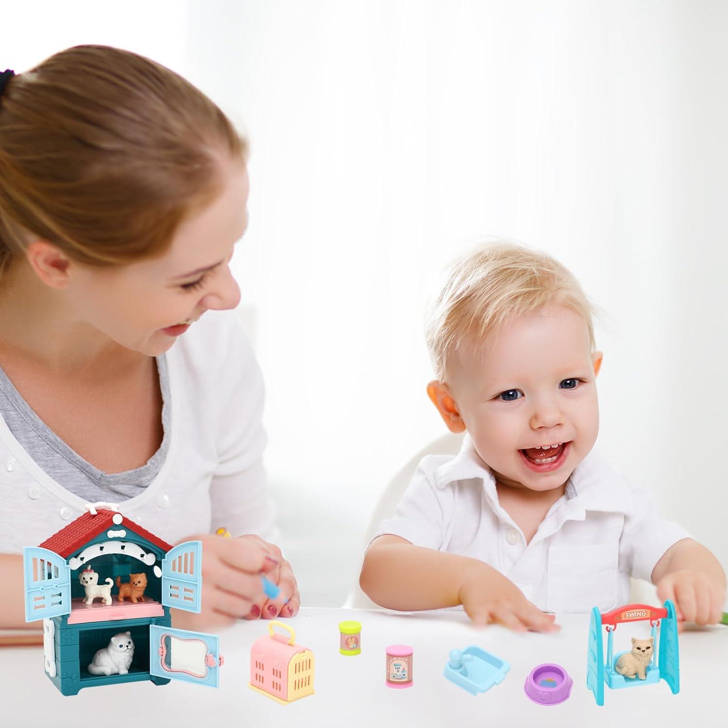 Juego de Figuras de Gato ONEST 39 Piezas Juguetes Educativos