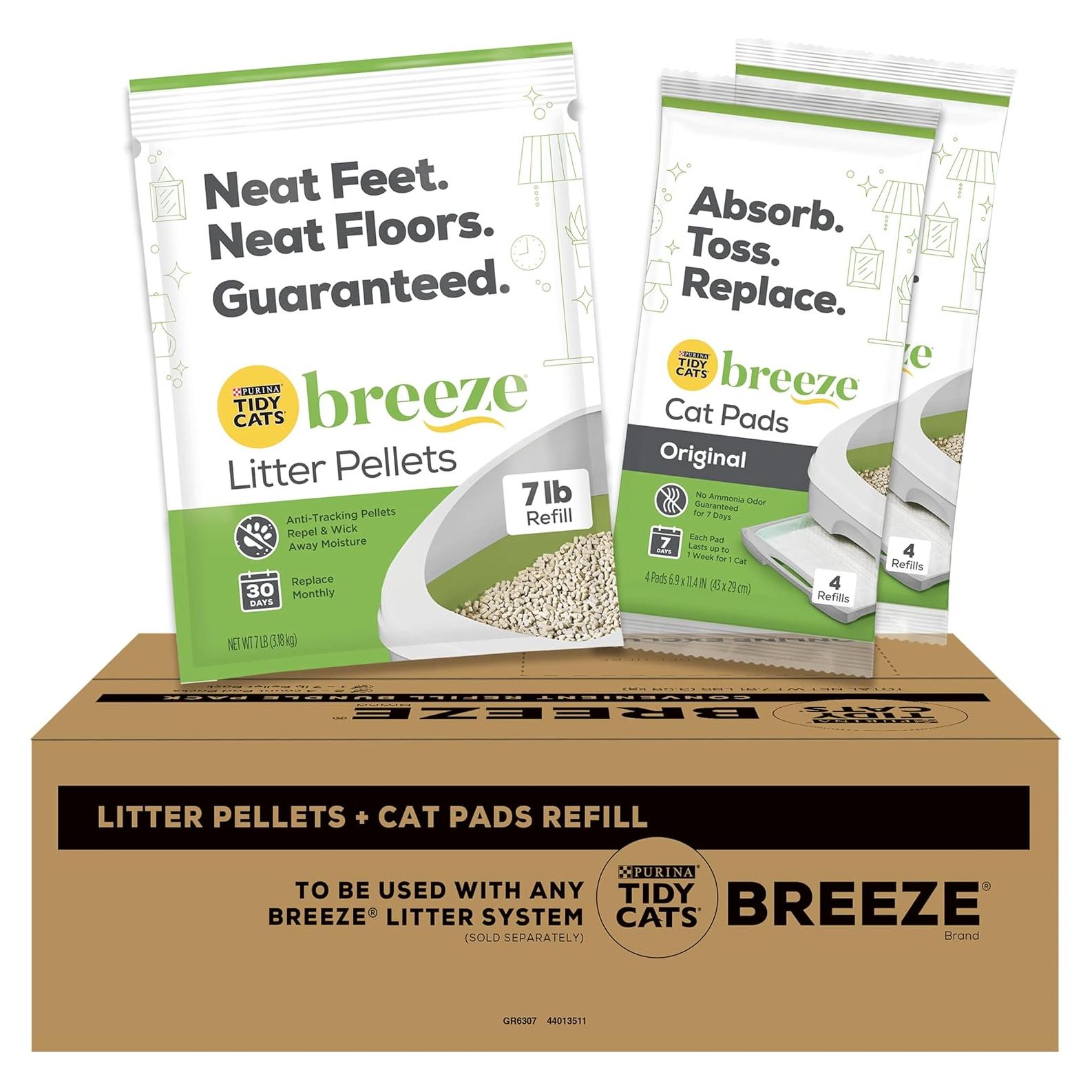 Recarga Purina Tidy Cats Breeze 3.58 kg - Pellets y Almohadillas