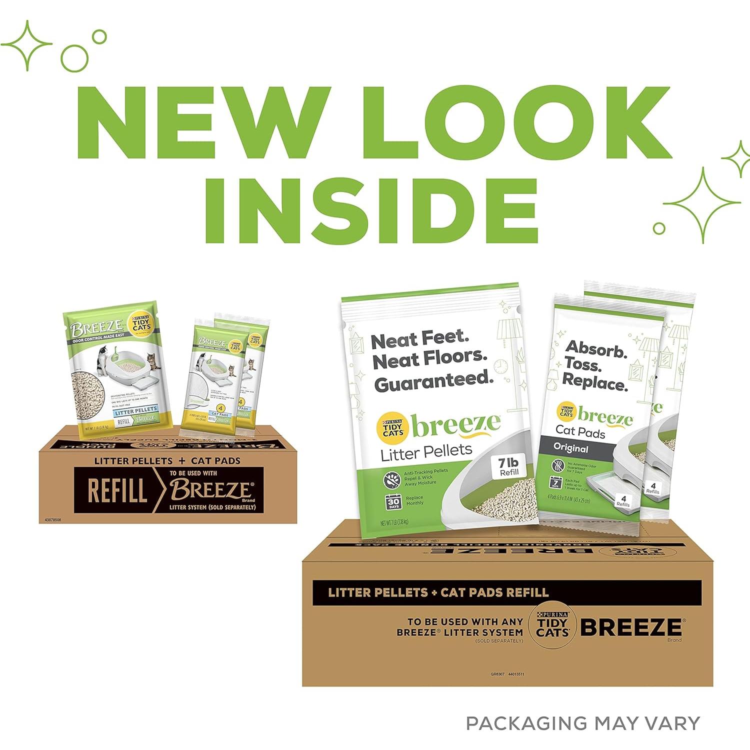 Recarga Purina Tidy Cats Breeze 3.58 kg - Pellets y Almohadillas