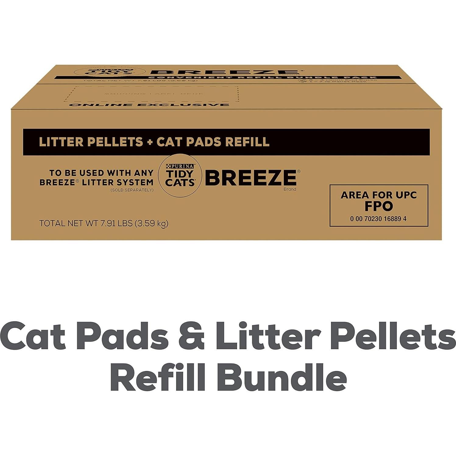 Recarga Purina Tidy Cats Breeze 3.58 kg - Pellets y Almohadillas