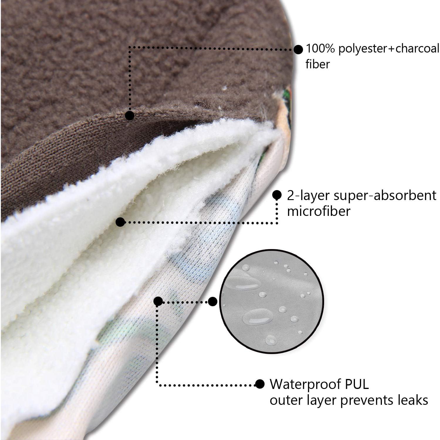 Teamoy Set de 11 Almohadillas Menstruales Reutilizables