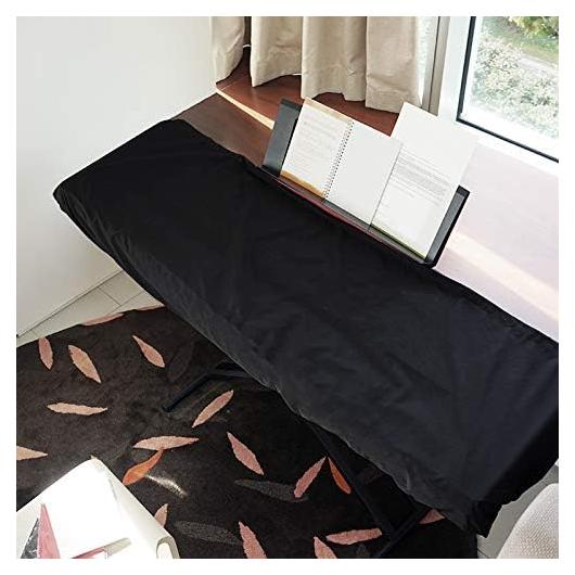 Cubierta de Teclado de Piano Clairevoire 136 cm Reversible Negro/Rojo