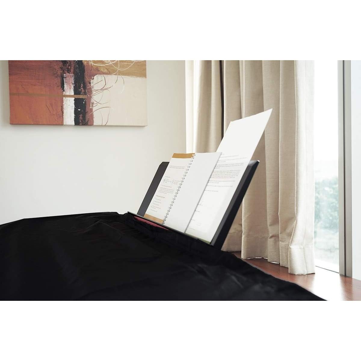 Cubierta de Teclado de Piano Clairevoire 136 cm Reversible Negro/Rojo