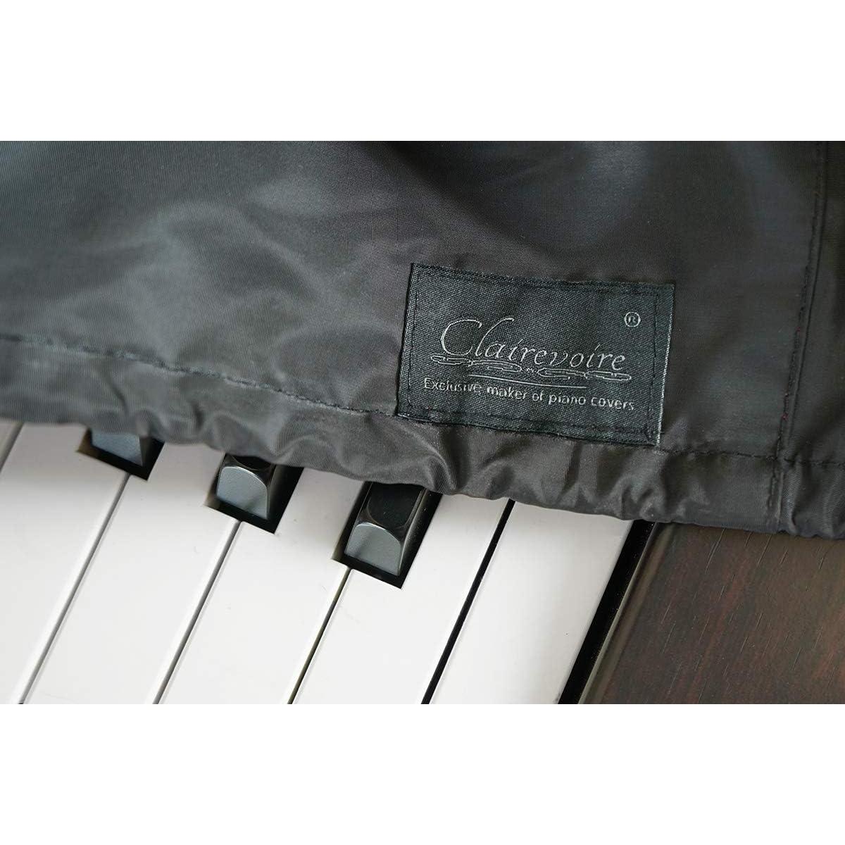 Cubierta de Teclado de Piano Clairevoire 136 cm Reversible Negro/Rojo