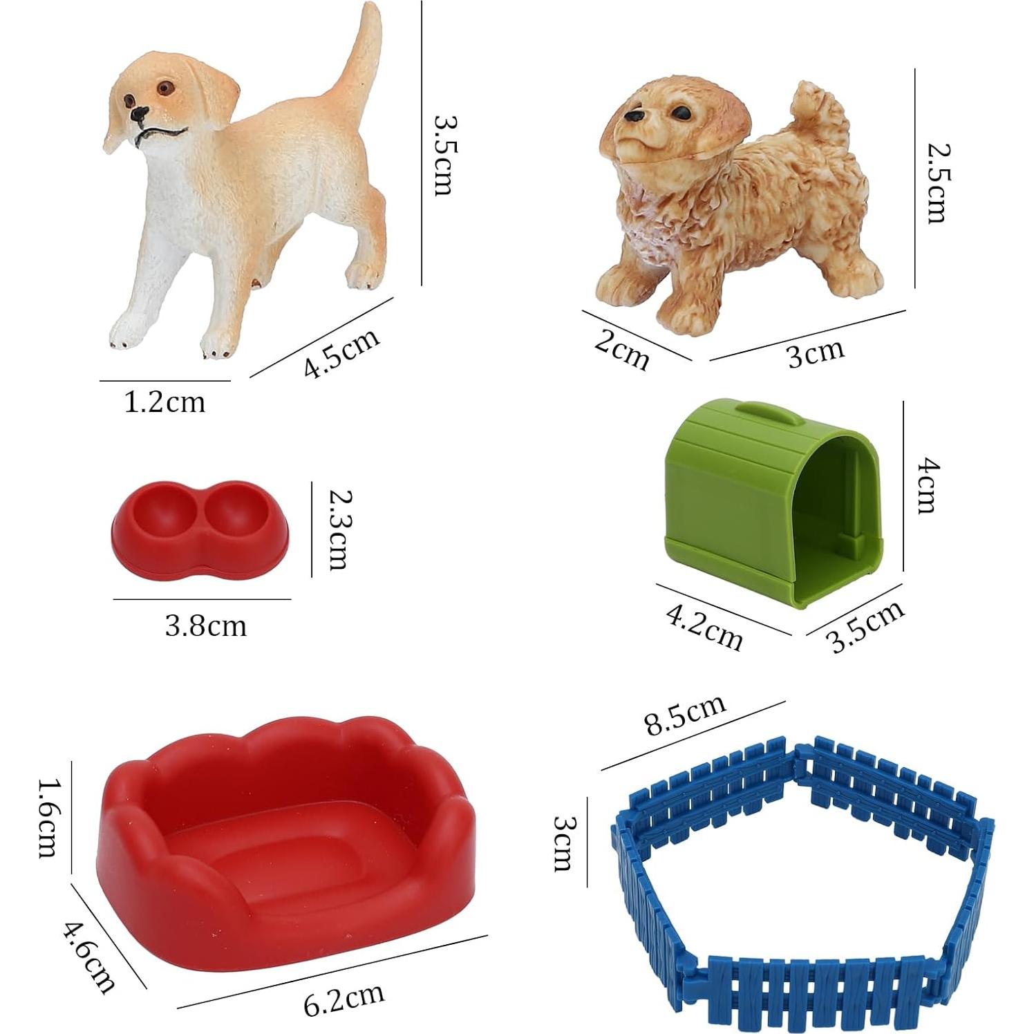 Juego de Figuras de Perro ONEST 6 Piezas Realistas