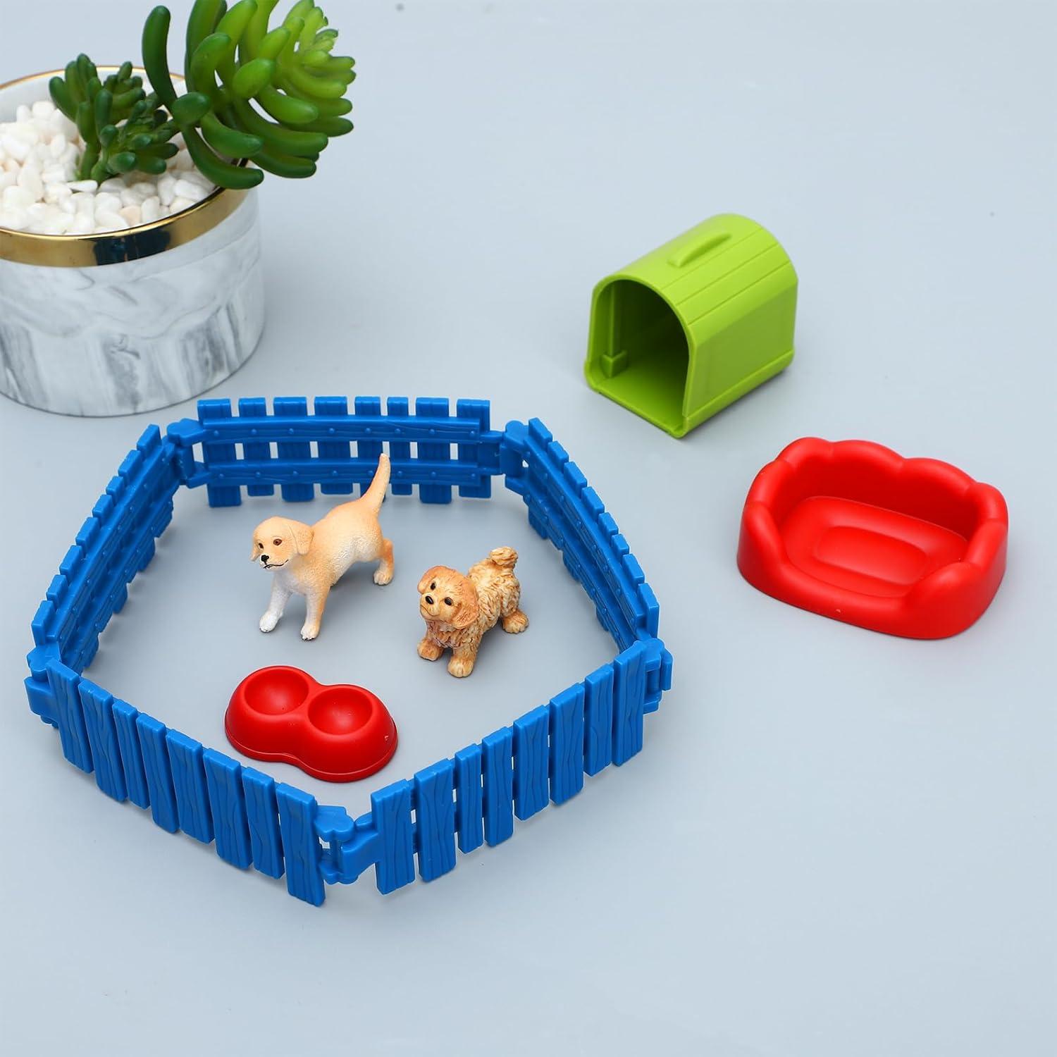 Juego de Figuras de Perro ONEST 6 Piezas Realistas