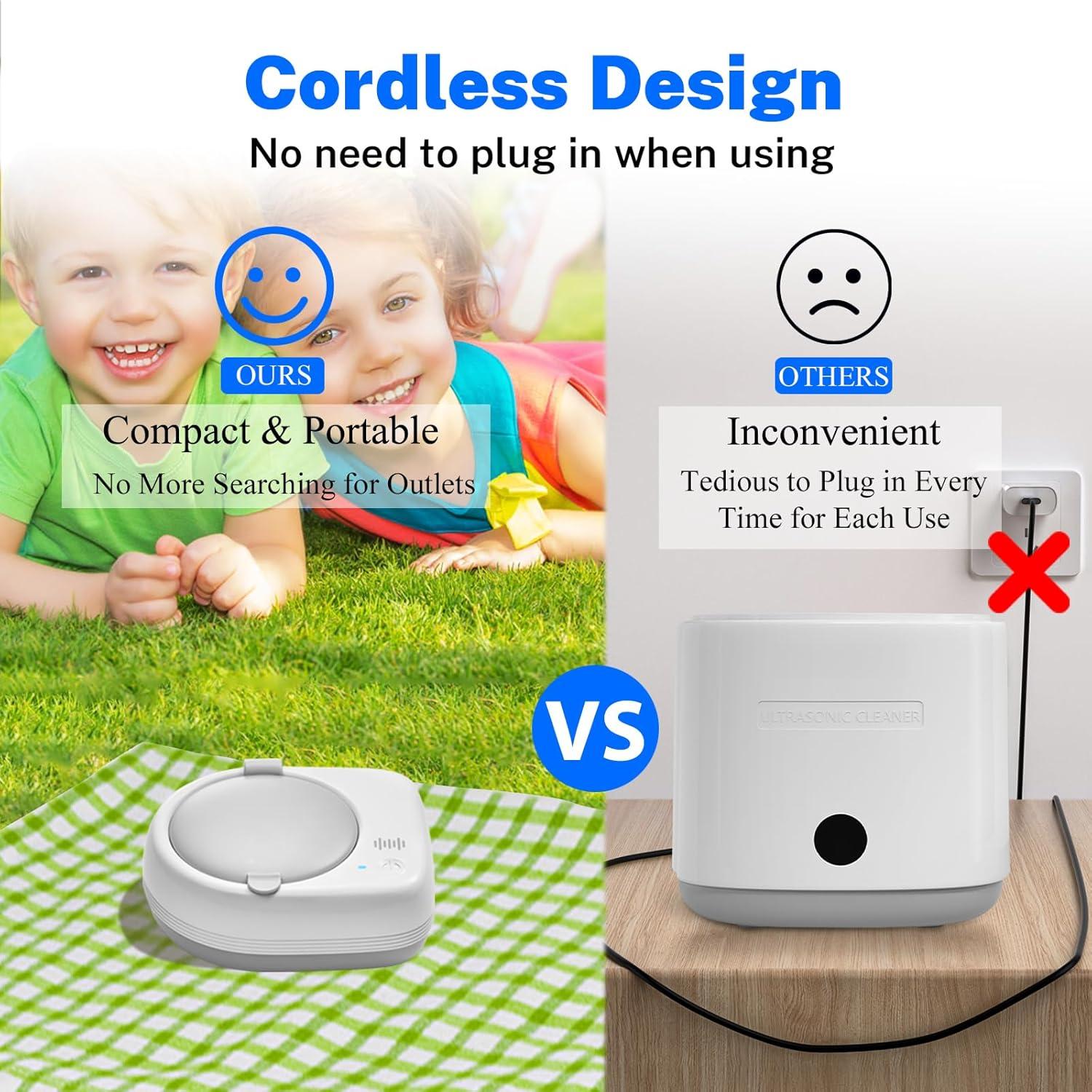 Limpiador Ultrasónico de Retenedores ELVASO 2000mAh Portátil