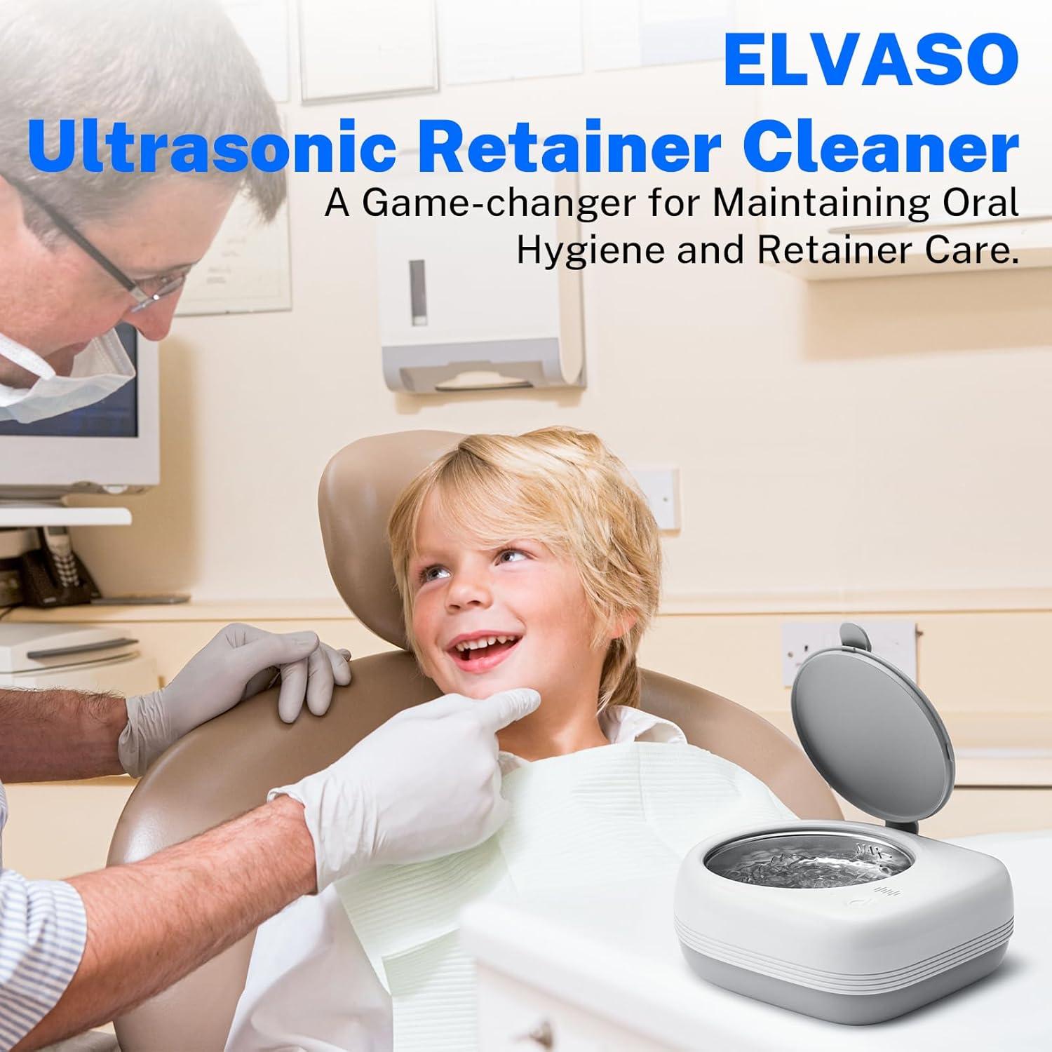 Limpiador Ultrasónico de Retenedores ELVASO 2000mAh Portátil