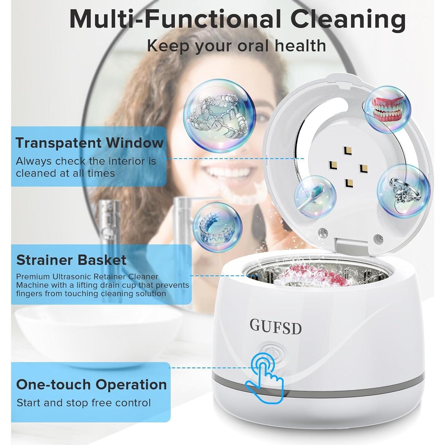 Limpiador Ultrasónico de Retenedores GUFSD 180ml 45kHz