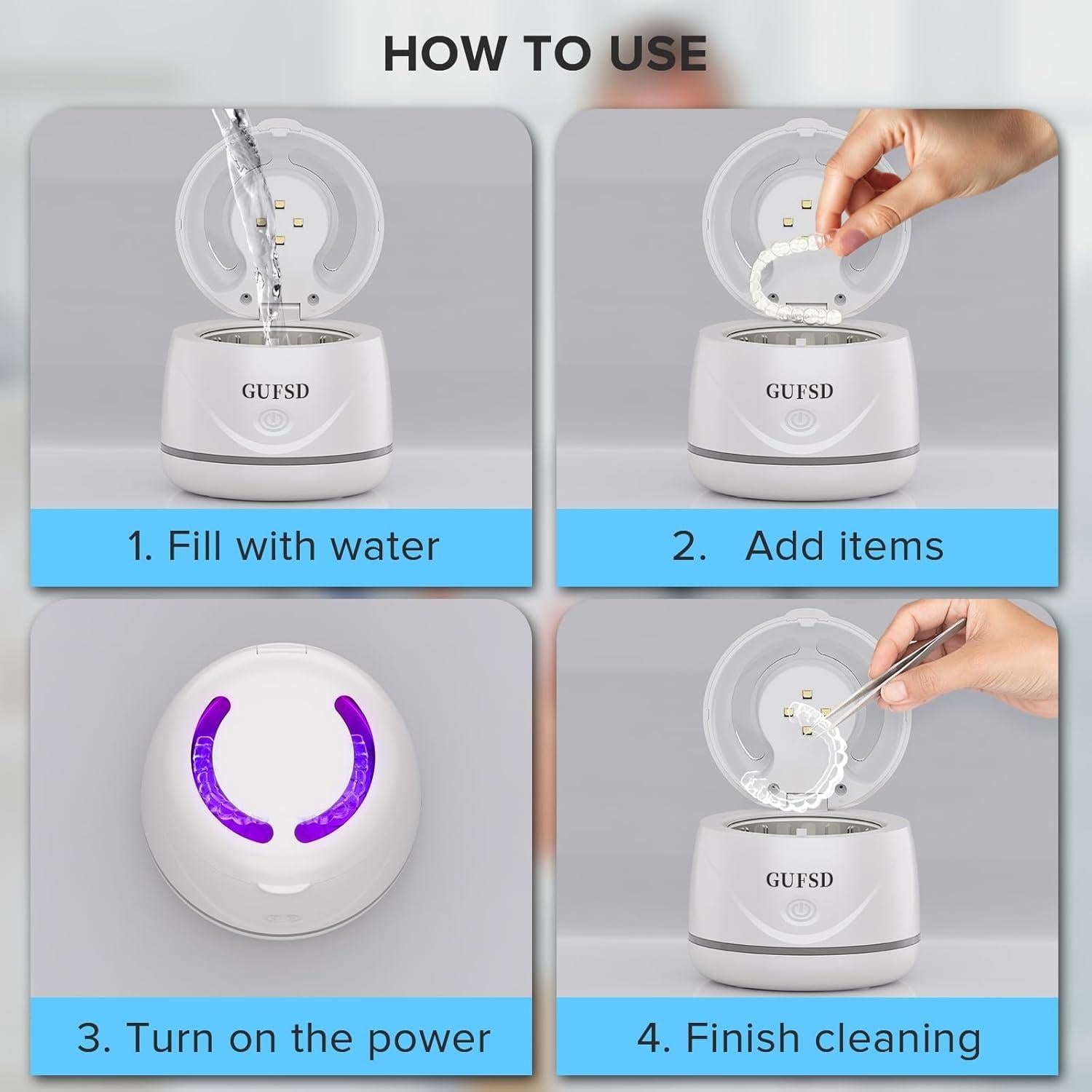 Limpiador Ultrasónico de Retenedores GUFSD 180ml 45kHz