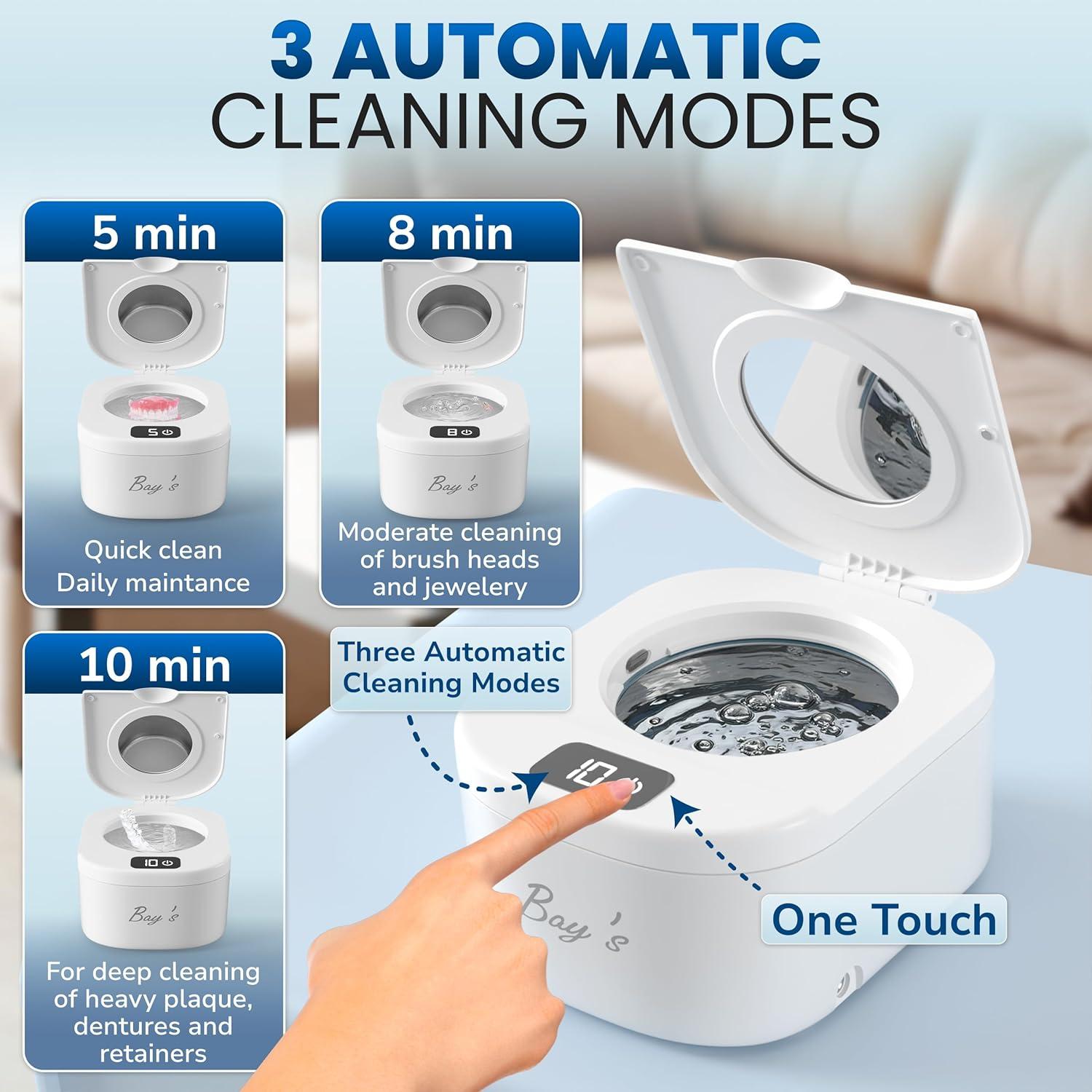 Limpiador Ultrasónico BAY'S 45kHz para Aparatos Dentales 230ml
