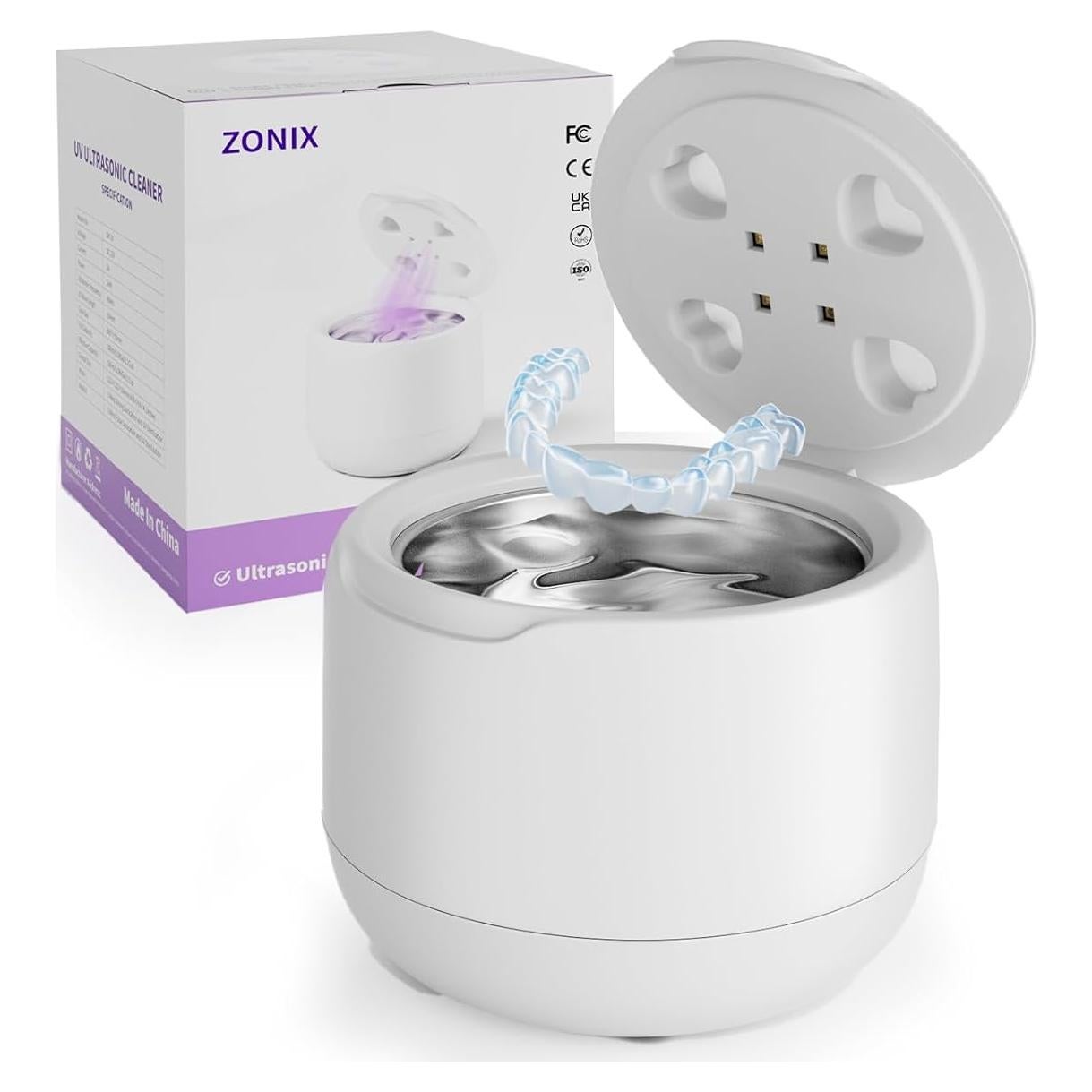 Limpiador Ultrasónico ZONIX 300ML para Retenedores y Joyería