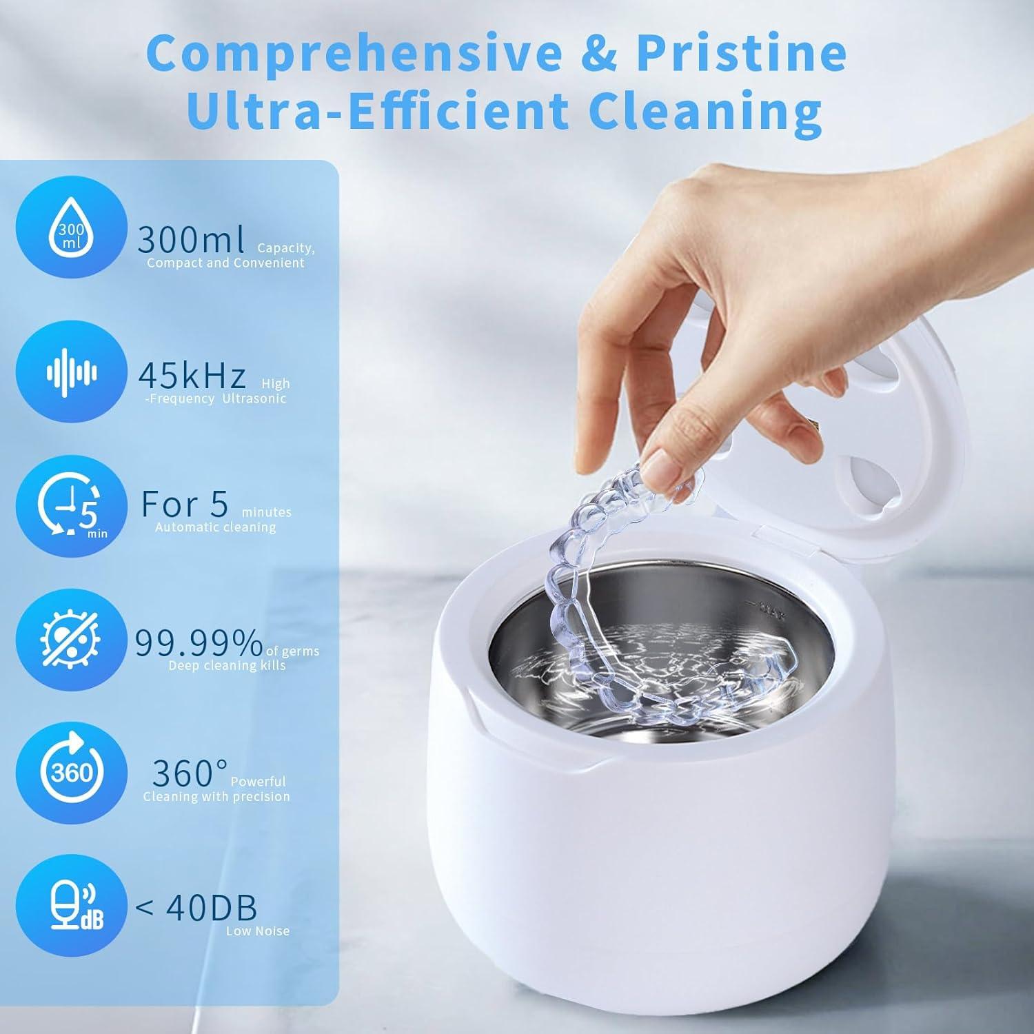 Limpiador Ultrasónico ZONIX 300ML para Retenedores y Joyería