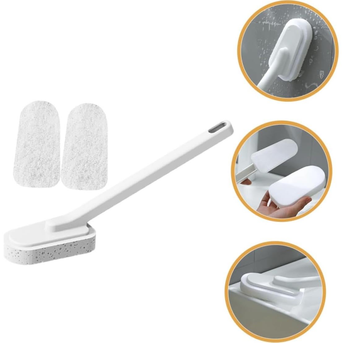 1 Set Bathroom Cleaning Brush Carpet Sponges Scrub Brush for Cleaning Floor Cleaning Supplies Shower Cleaning Floor Abs Bath Long Handle