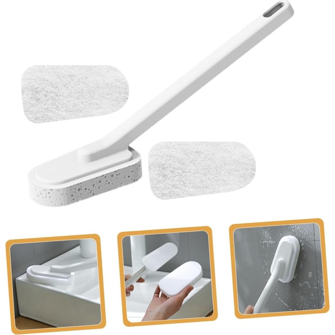 1 Set Bathroom Cleaning Brush Carpet Sponges Scrub Brush for Cleaning Floor Cleaning Supplies Shower Cleaning Floor Abs Bath Long Handle