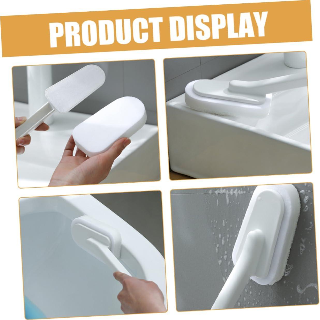 1 Set Bathroom Cleaning Brush Carpet Sponges Scrub Brush for Cleaning Floor Cleaning Supplies Shower Cleaning Floor Abs Bath Long Handle