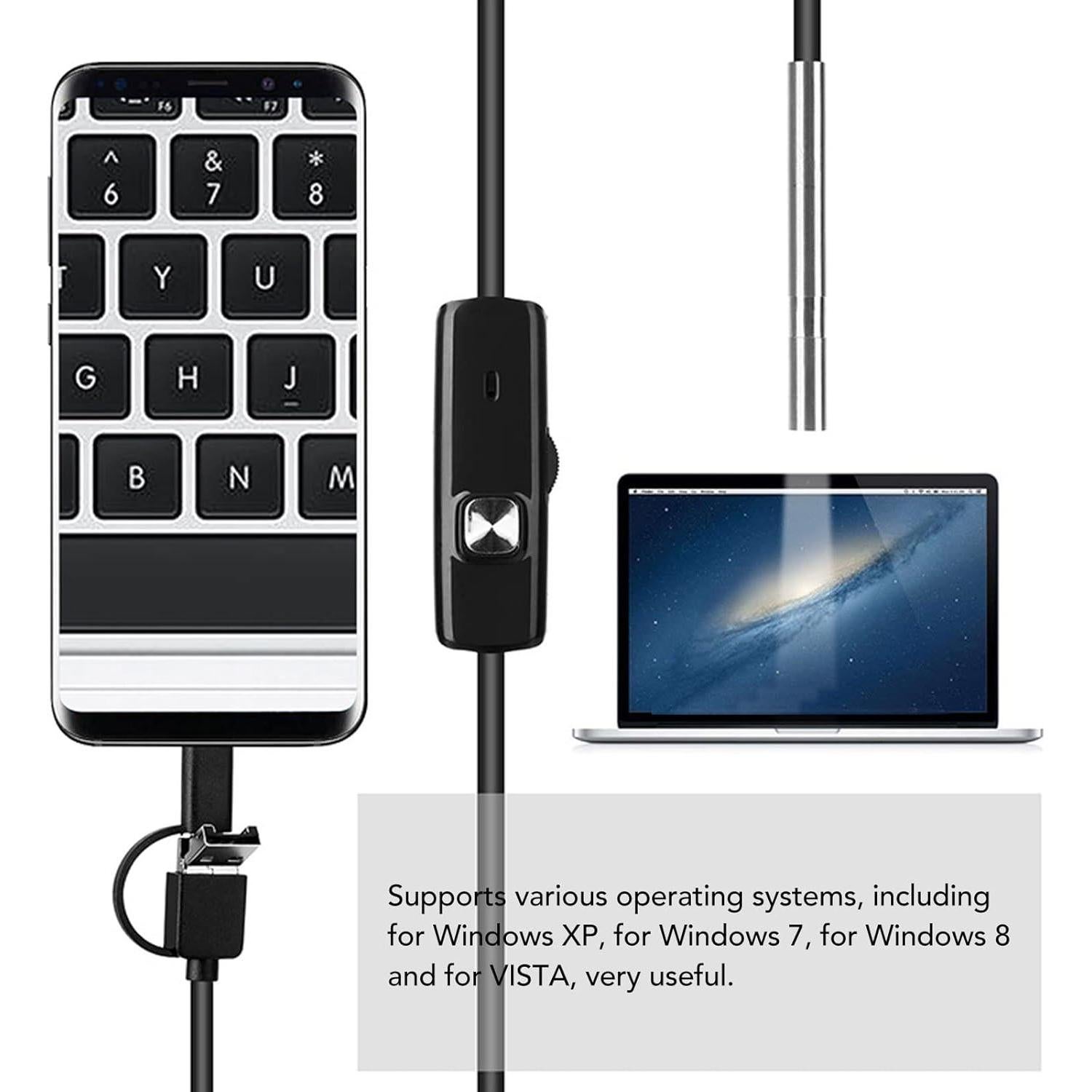 Cámara Endoscópica Pilipane 5.5mm IP67 480P para Android