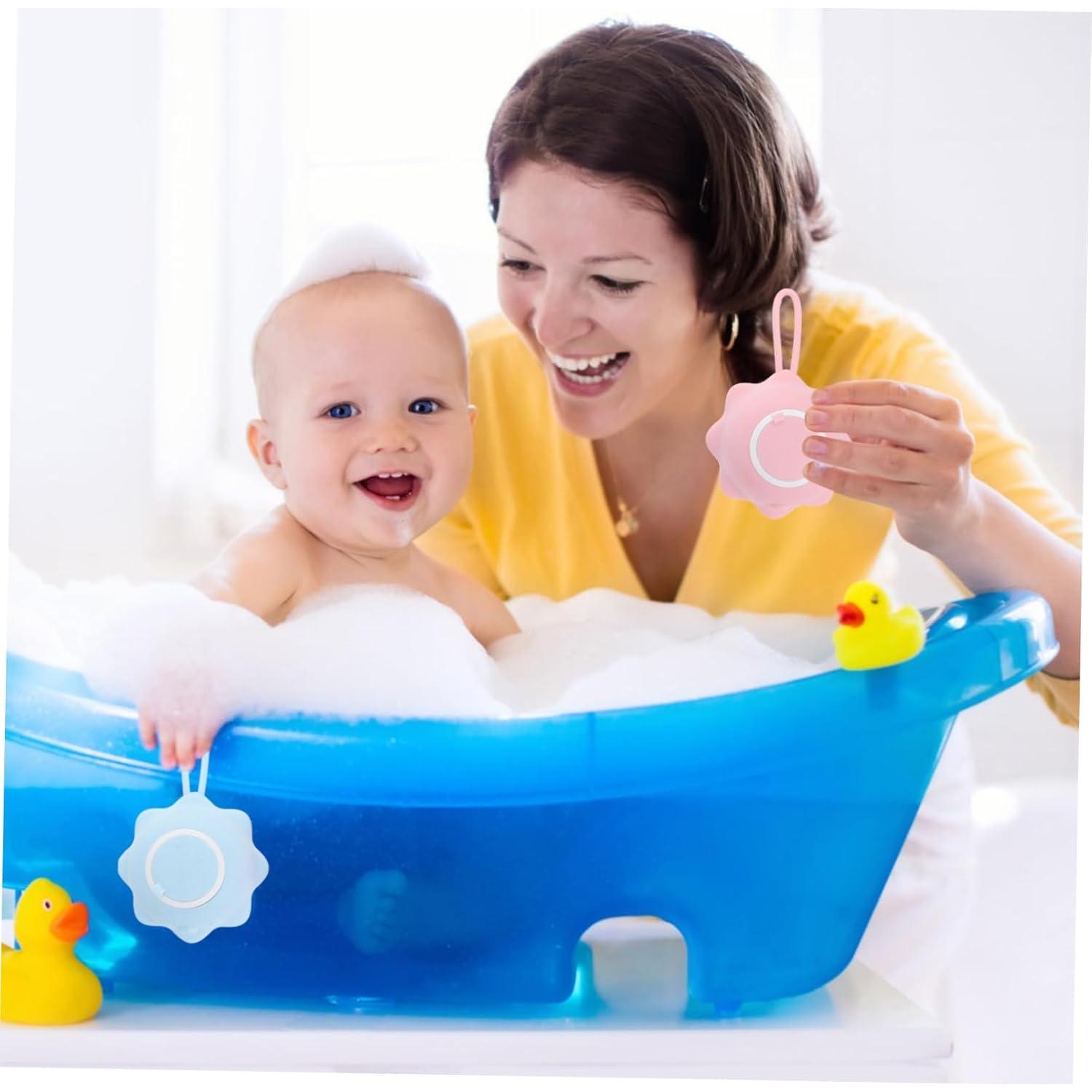 2 Cepillos de Baño TOGEVAL para Recién Nacidos - Silicona Suave