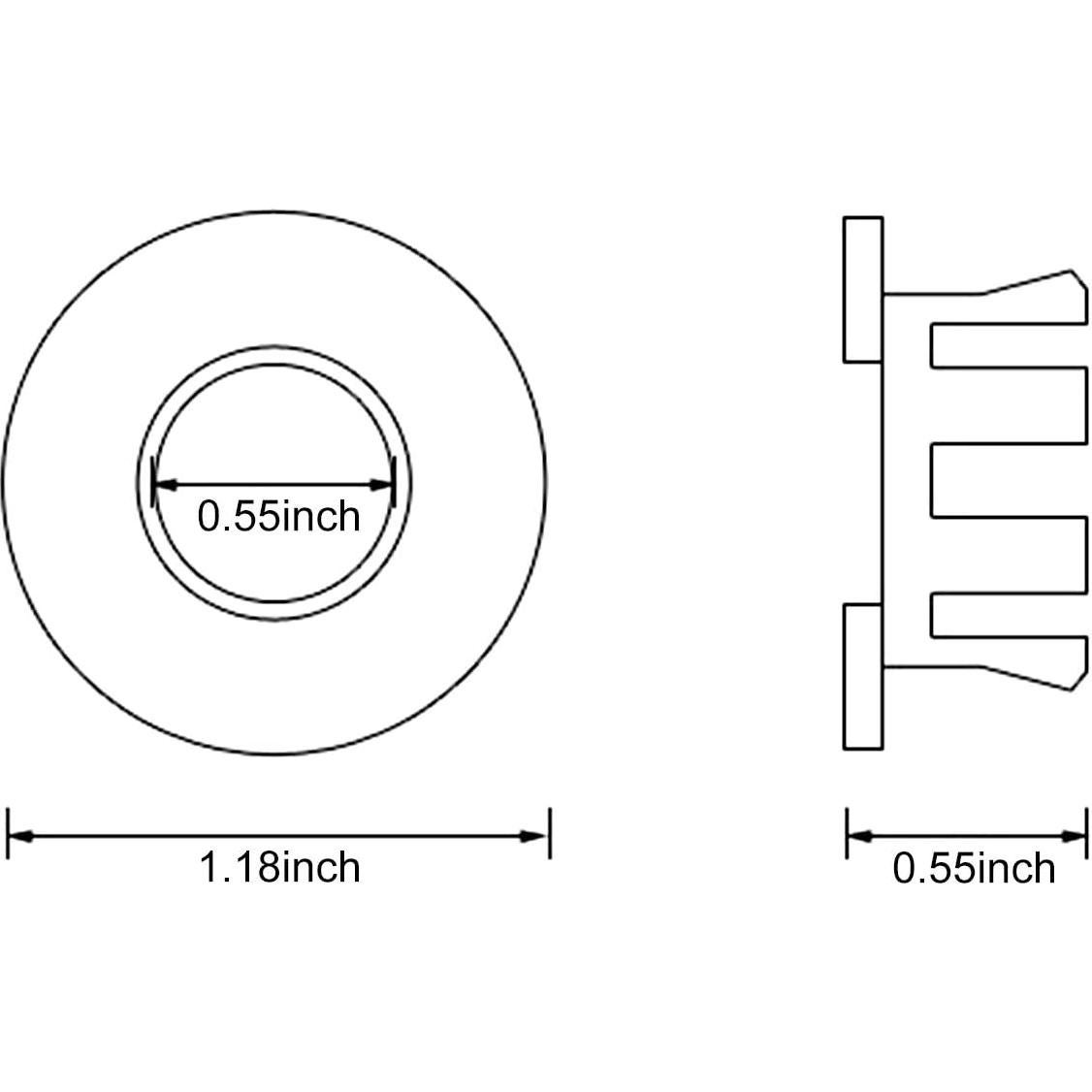 Cubierta de desbordamiento de lavabo JinHua Cromo 3 Pcs