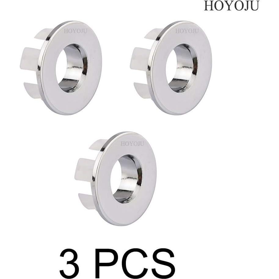 Cubierta de desbordamiento de lavabo JinHua Cromo 3 Pcs