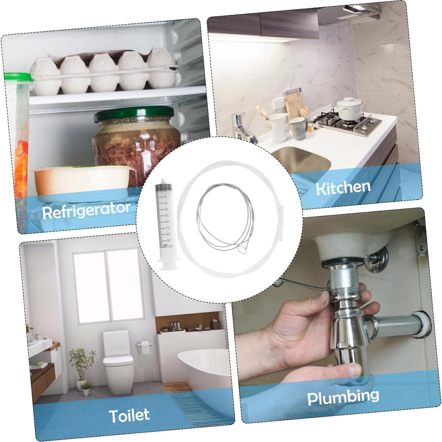 LIFKOME Herramienta de Drenaje para Refrigerador - Kit de Limpieza