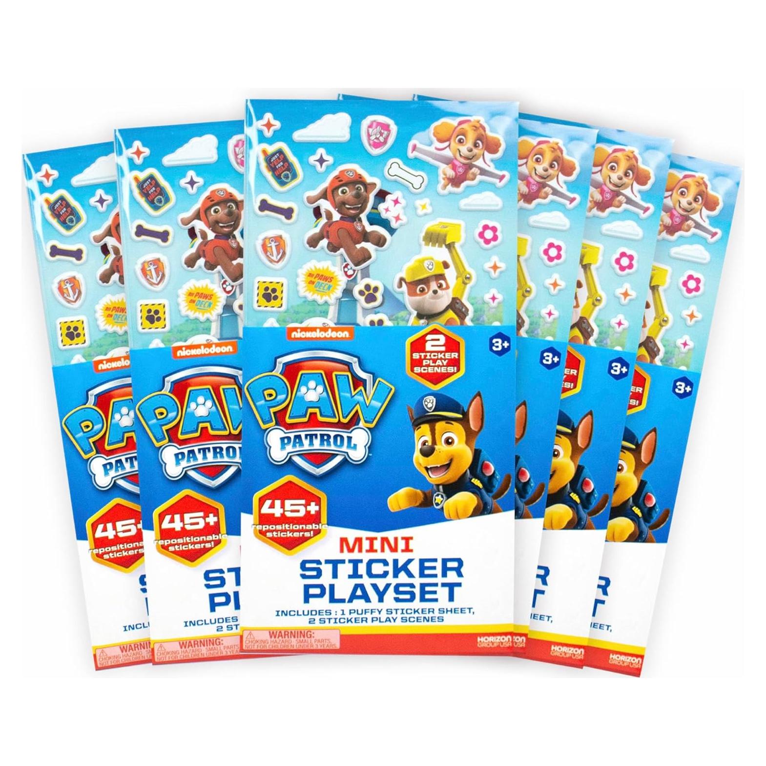 Set de Pegatinas Paw Patrol - 6 Juegos Reutilizables