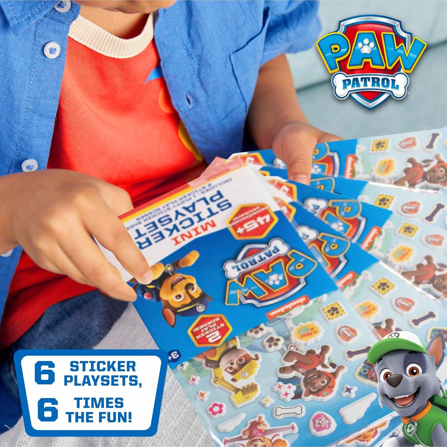 Set de Pegatinas Paw Patrol - 6 Juegos Reutilizables