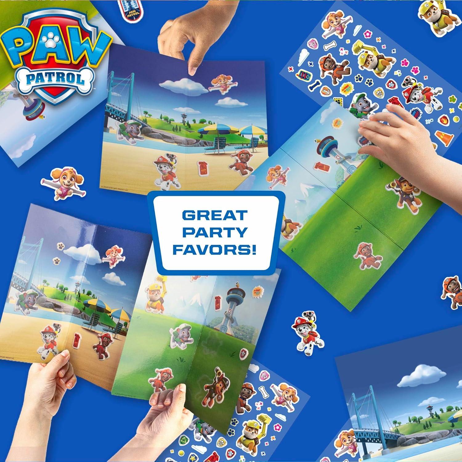 Set de Pegatinas Paw Patrol - 6 Juegos Reutilizables