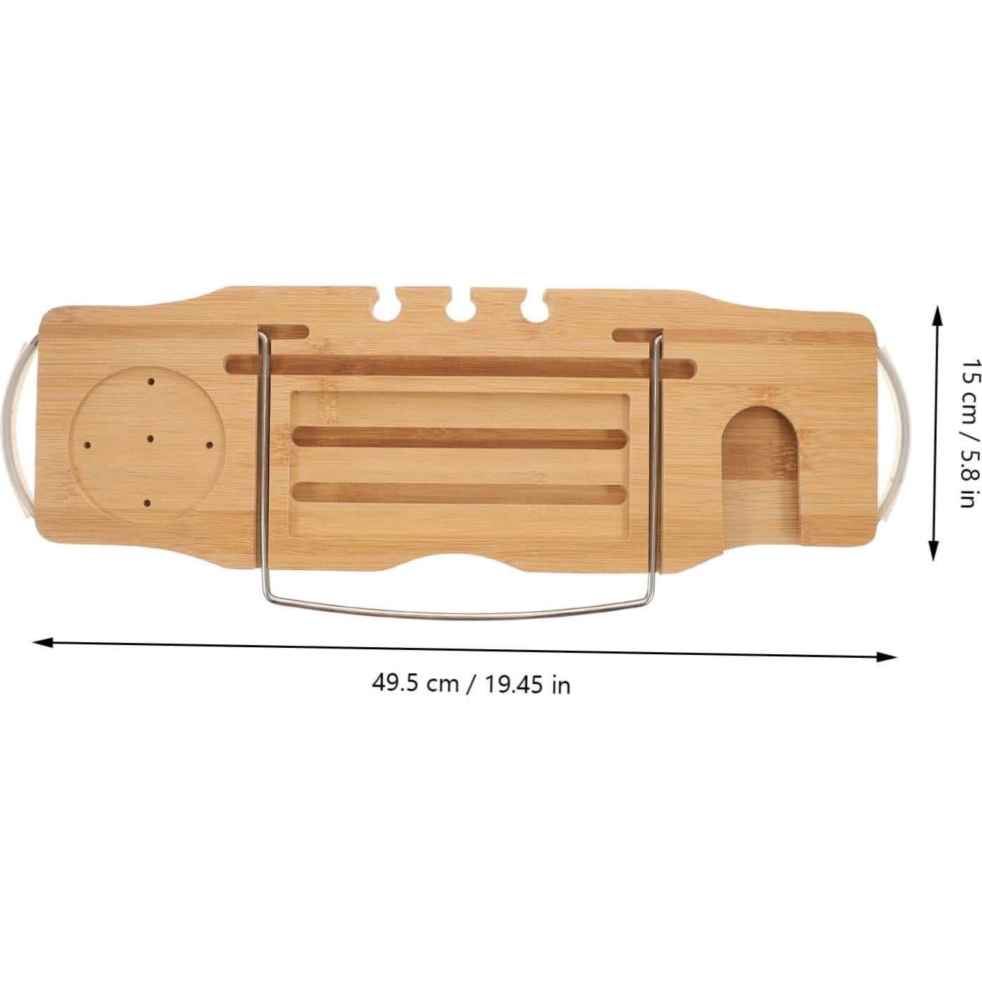 Bandeja Ajustable para Bañera BUGUUYO - Soporte para Teléfono y Almacenamiento