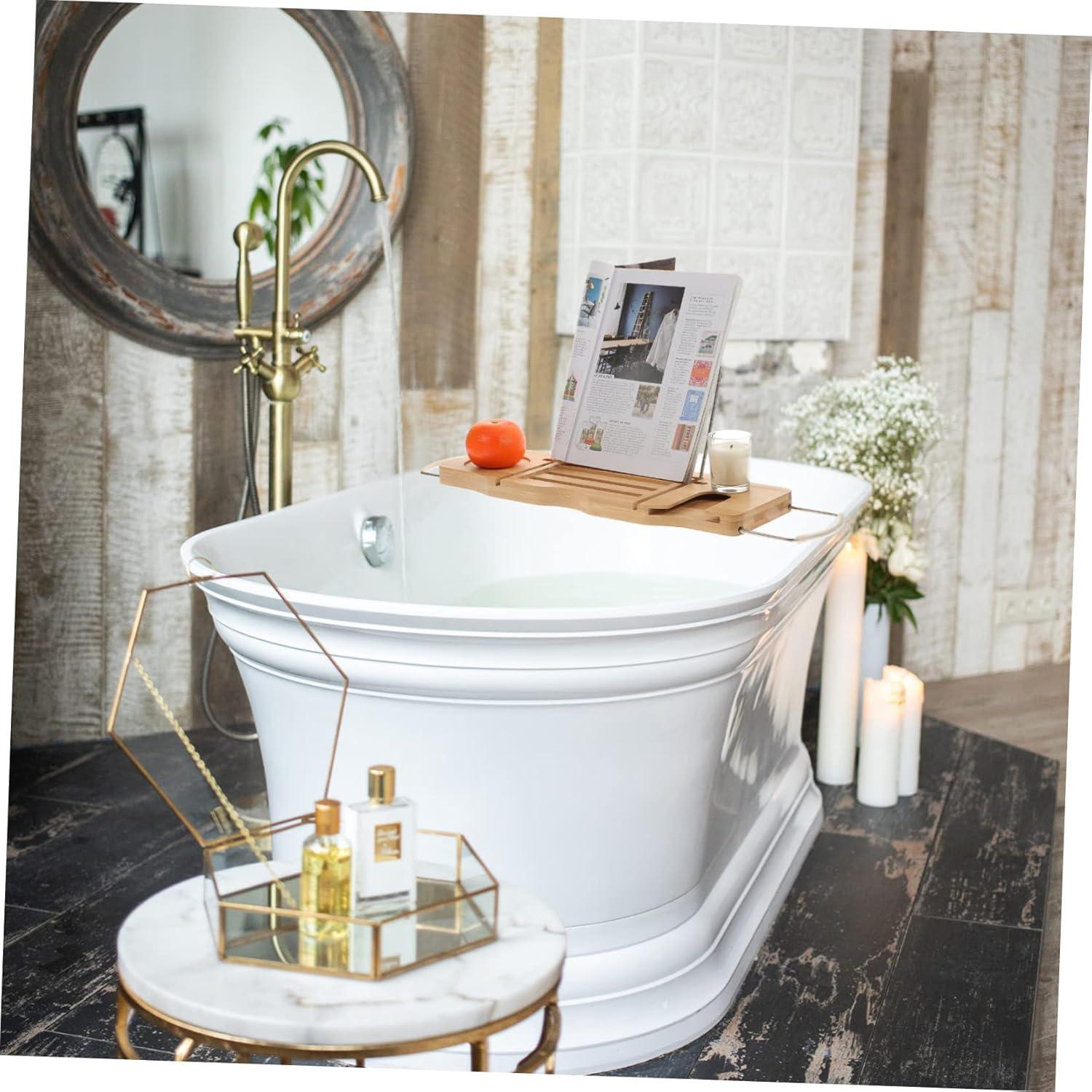 Bandeja Ajustable para Bañera BUGUUYO - Soporte para Teléfono y Almacenamiento