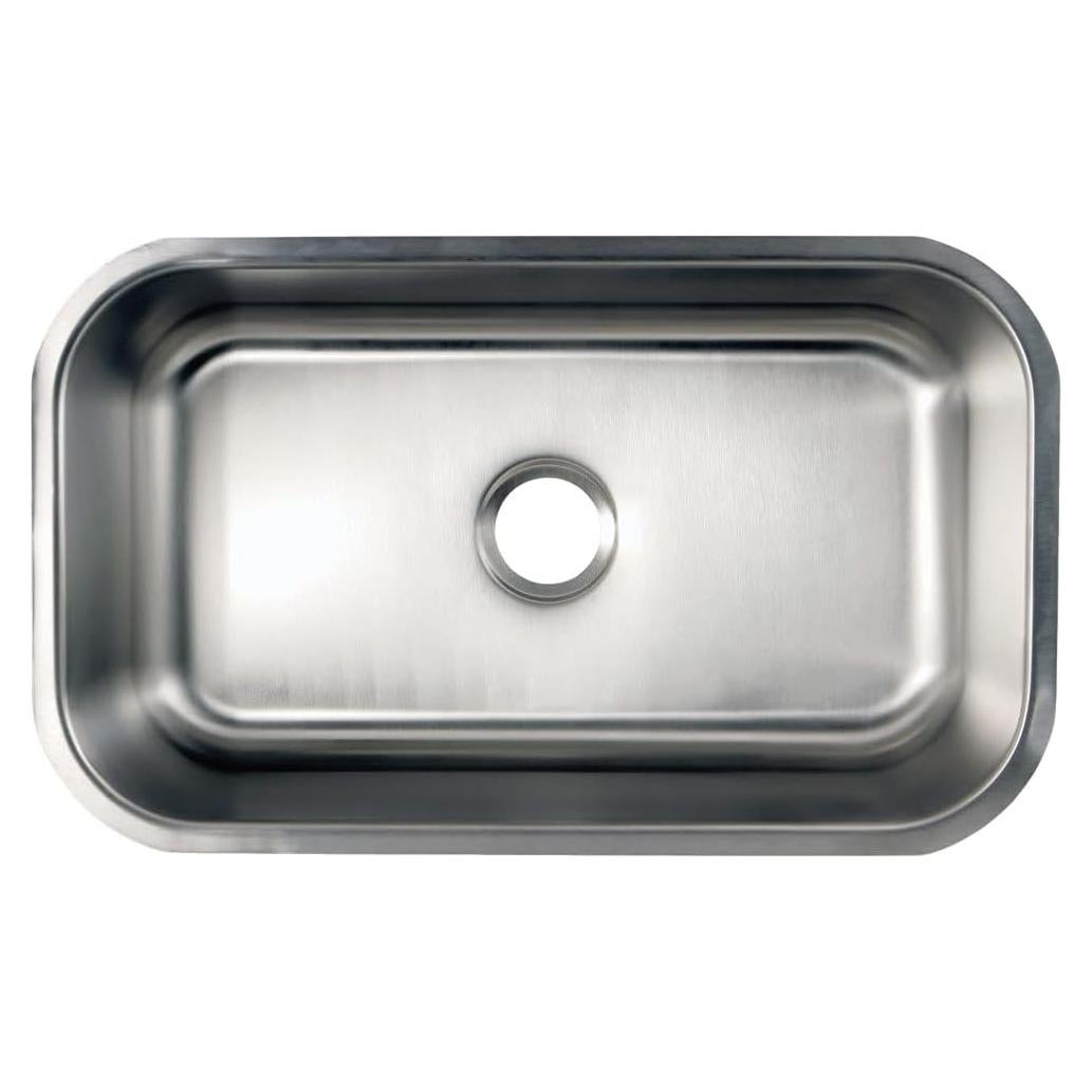 Fregadero de cocina Kingston Brass GKUS3018 76.2x45.7 cm acero inoxidable