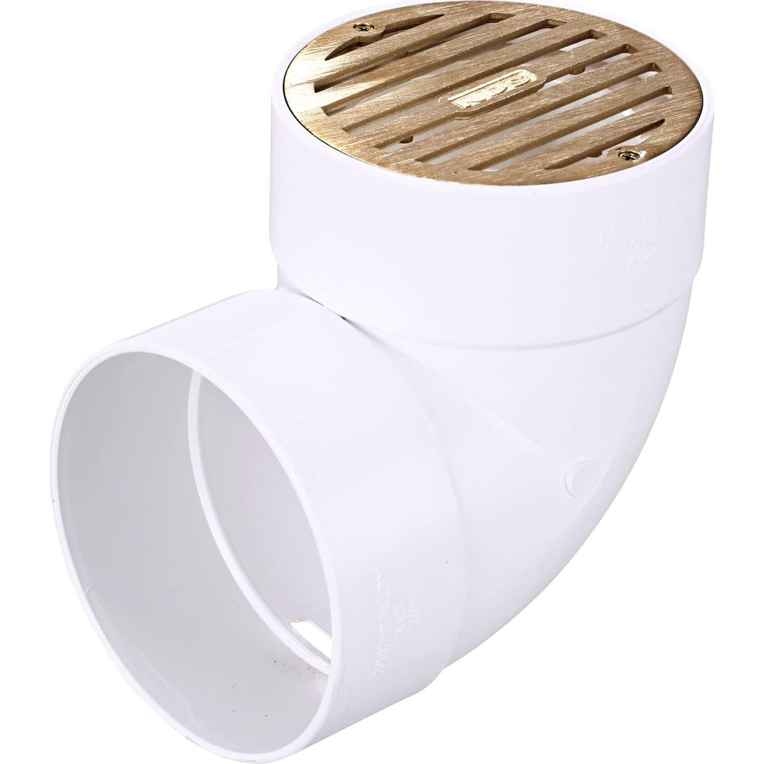 Cubierta de Drenaje Redonda NDS 910B 10.8 cm Latón Satinado