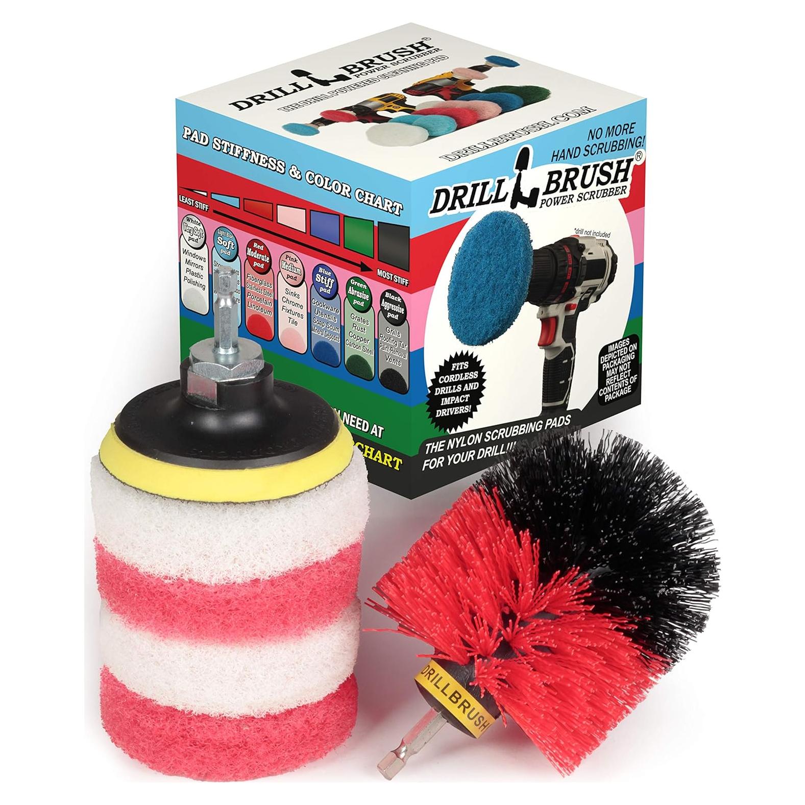 Cepillo de Taladro Drillbrush para Limpieza de Baño y Fregadero