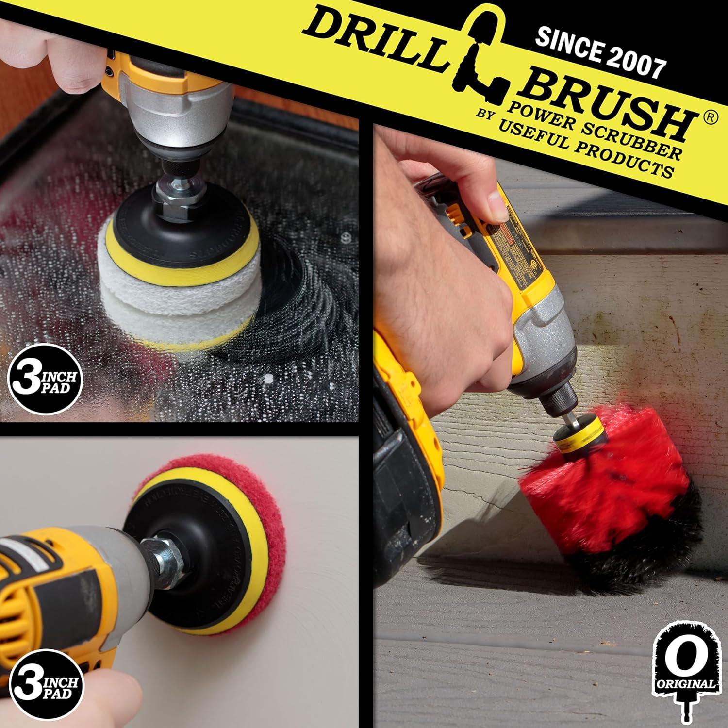 Cepillo de Taladro Drillbrush para Limpieza de Baño y Fregadero