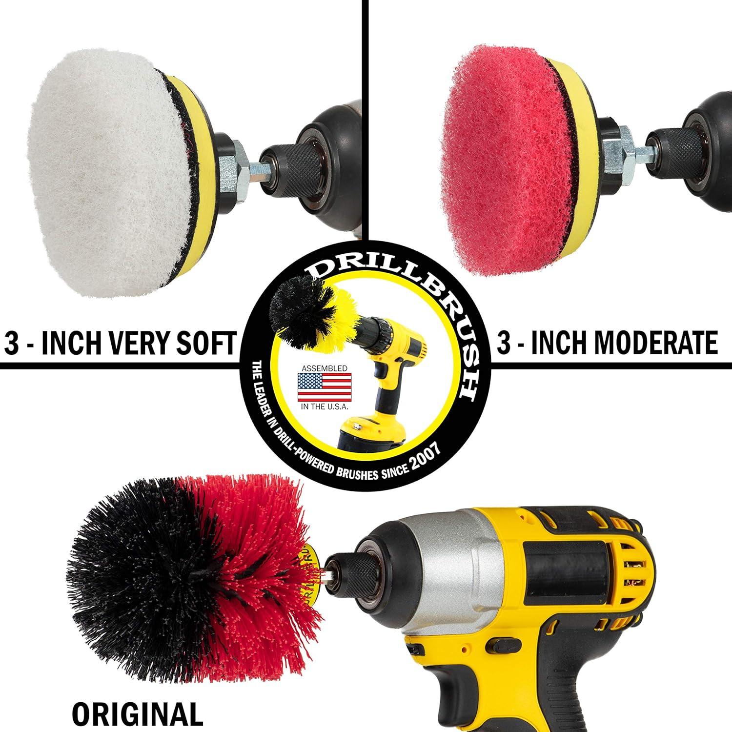 Cepillo de Taladro Drillbrush para Limpieza de Baño y Fregadero