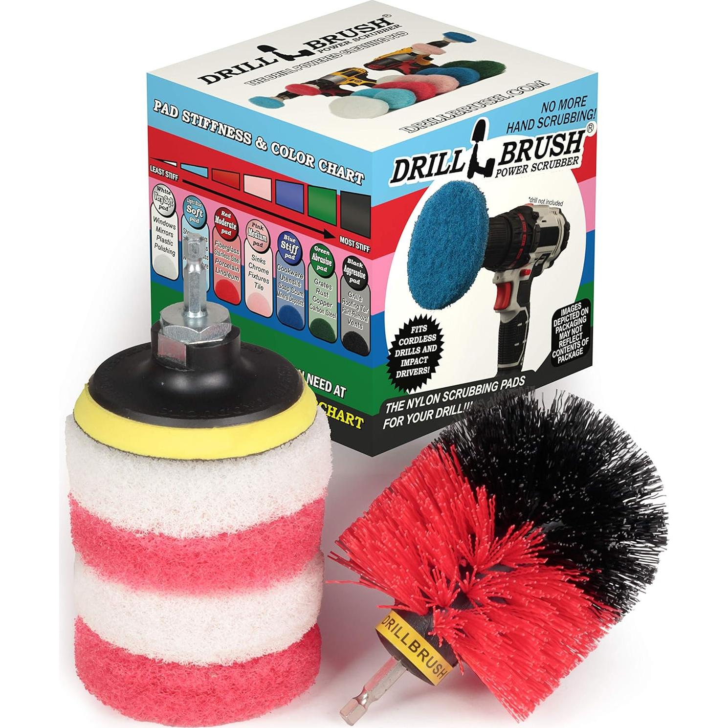 Cepillo de Taladro Drillbrush para Limpieza de Baño y Fregadero