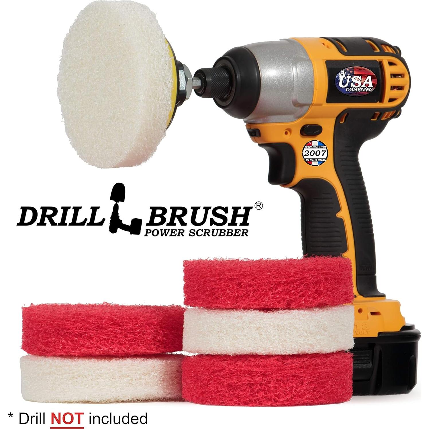 Juego de Almohadillas de Limpieza para Taladro Drillbrush